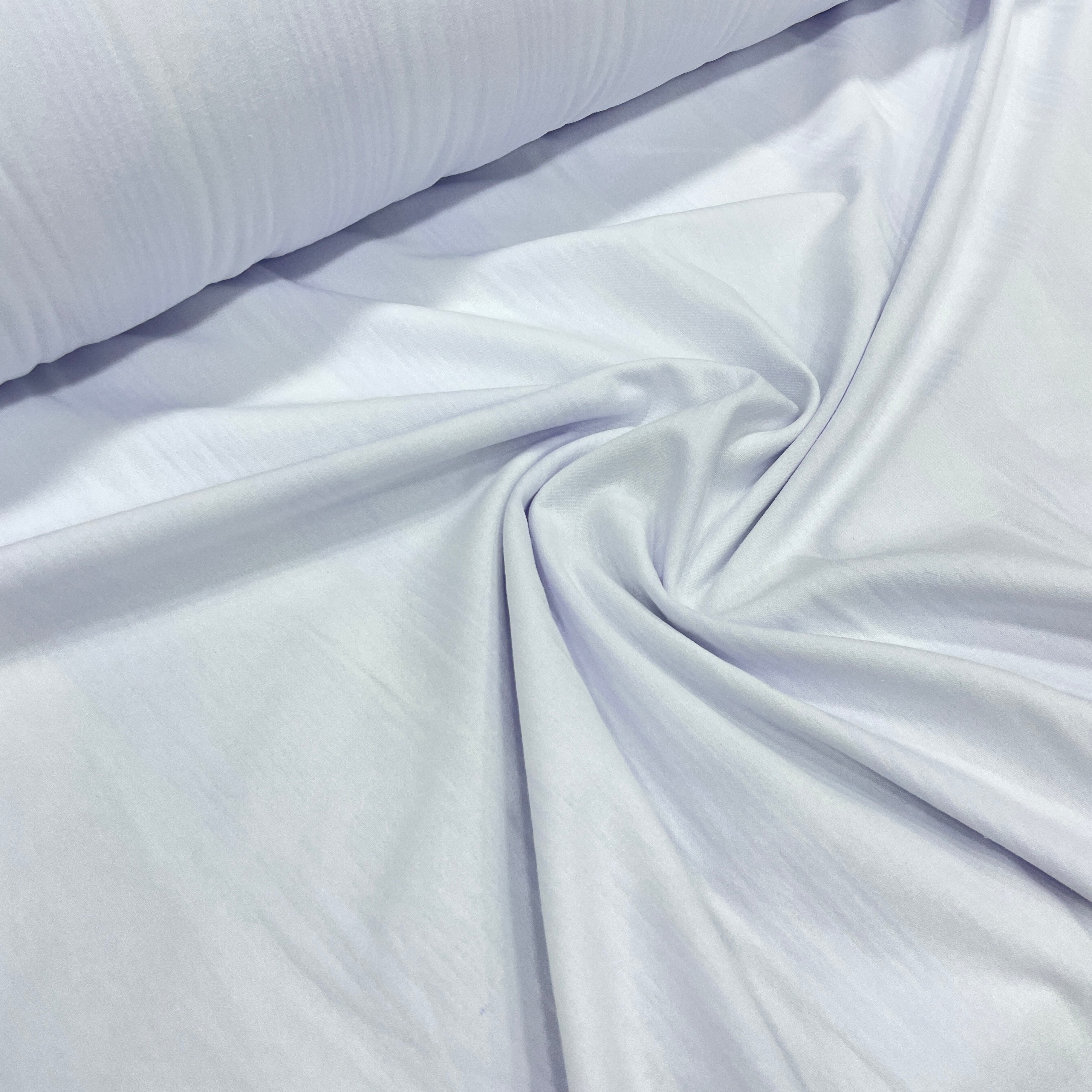 Buldan %100 Pamuklu Çarşaflık Kumaş - Beyaz