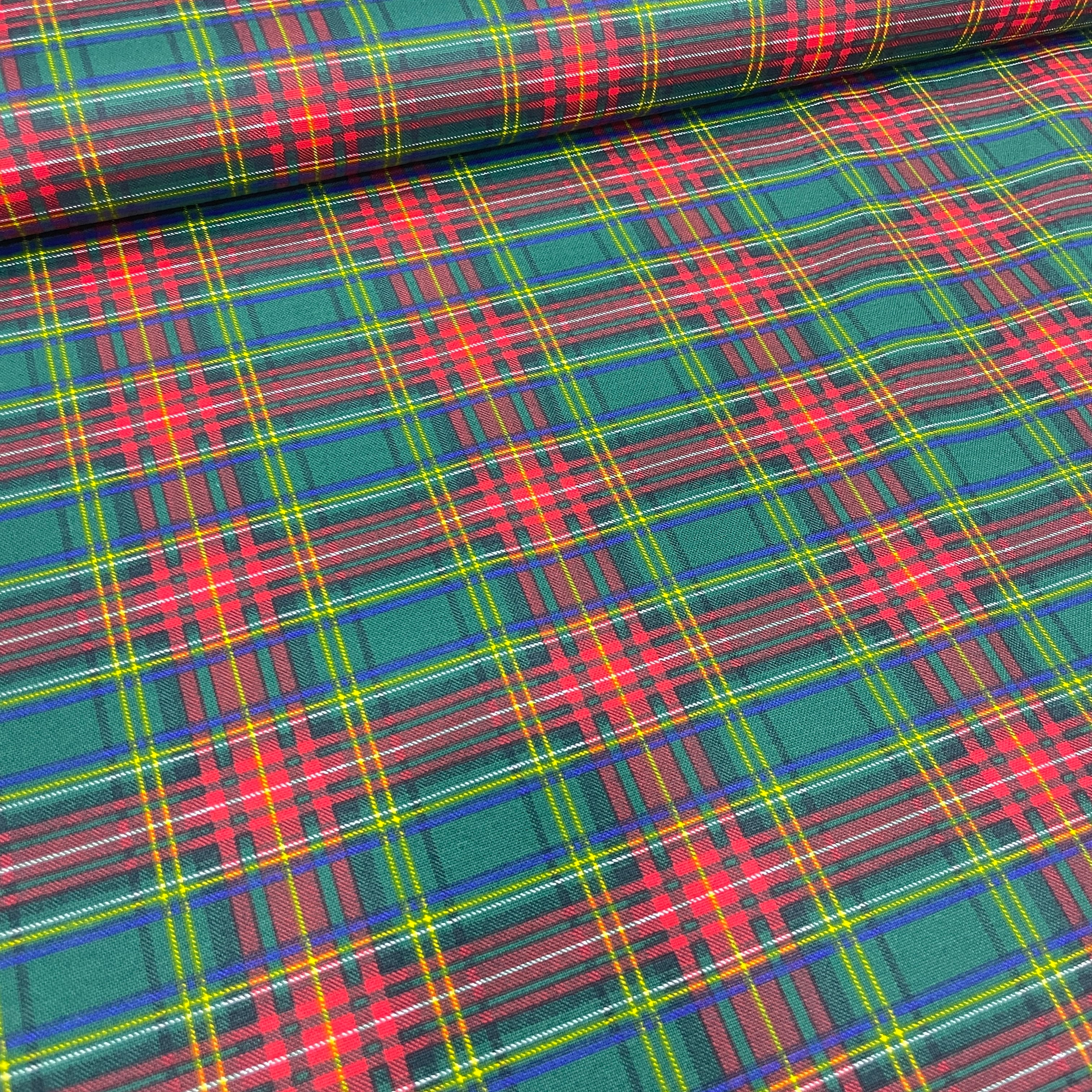 Yılbaşı Ekoseler Duck Keten Kumaş – Döşemelik, Perdelik ve Masa Örtülük Kumaş - v6