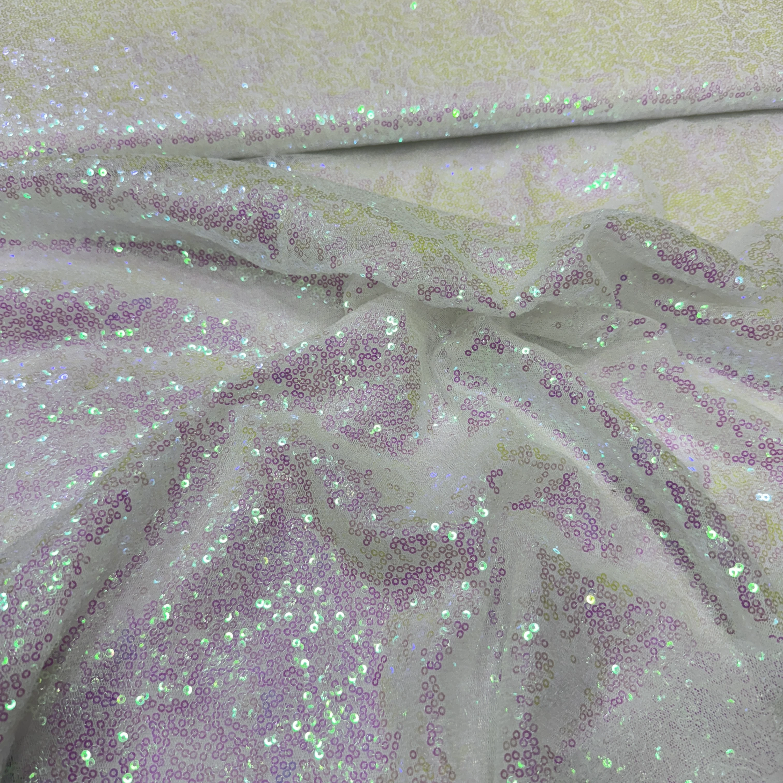 3MM Sedef Pul Payet Kumaş - Ekru