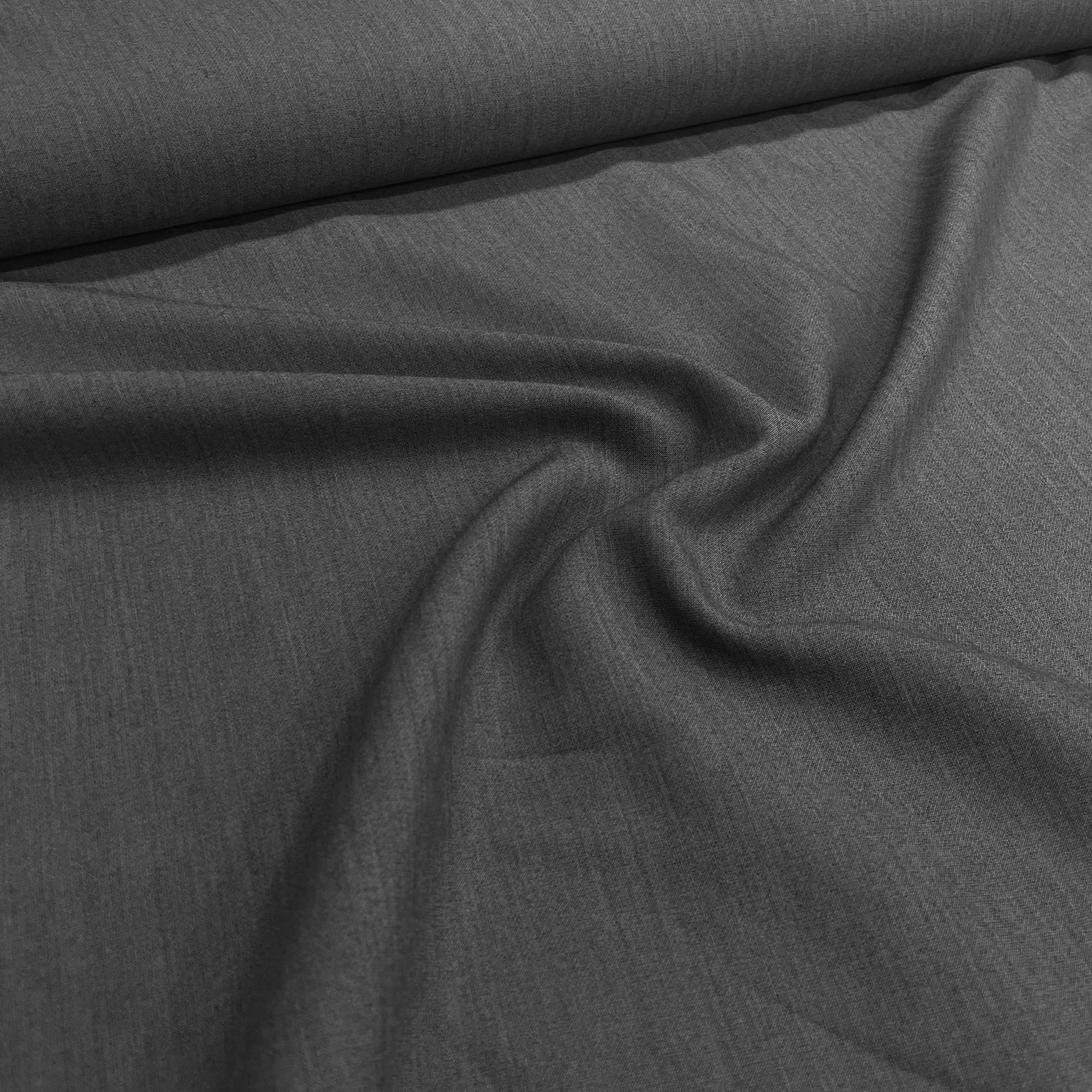 Likralı Pamuk Gabardin Kumaş – Kalın, Tok ve Esnek Doku | Blazer, Pantolon, Etek ve Ceketlik Kumaş - Antrasit