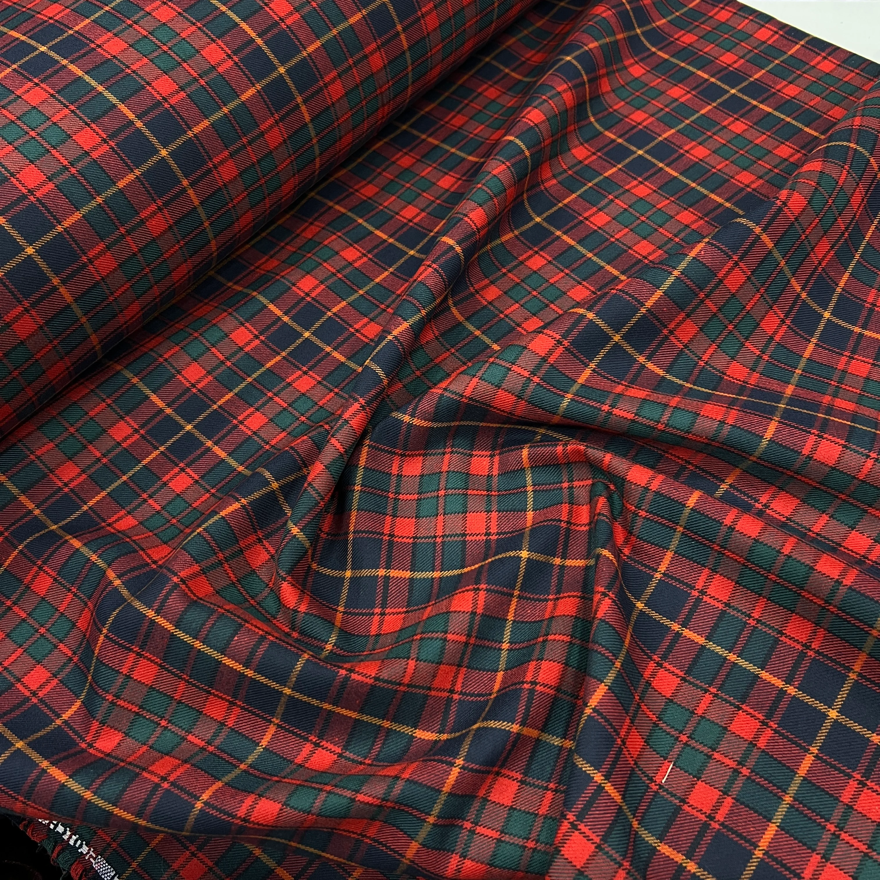 İskoç Ekose Dokuma Gabardin Kumaş - v7