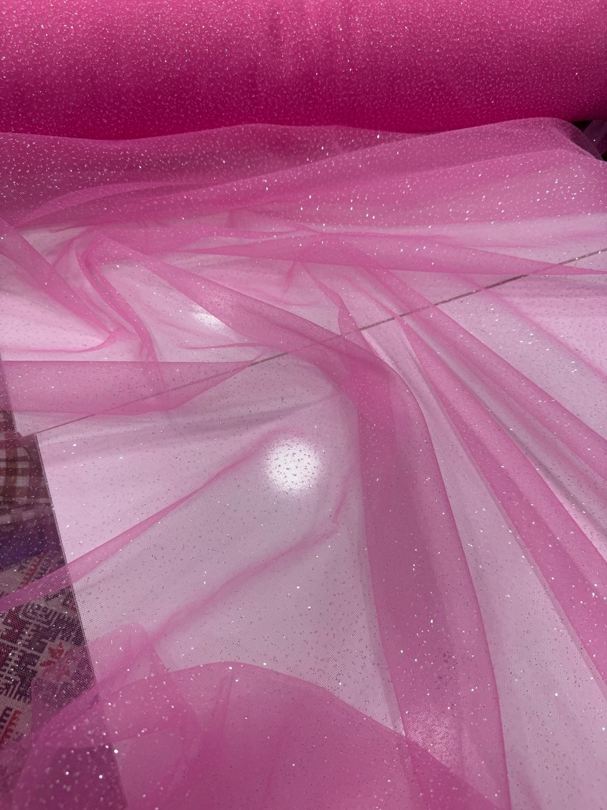 AÇIK PEMBE SİMLİ TÜL