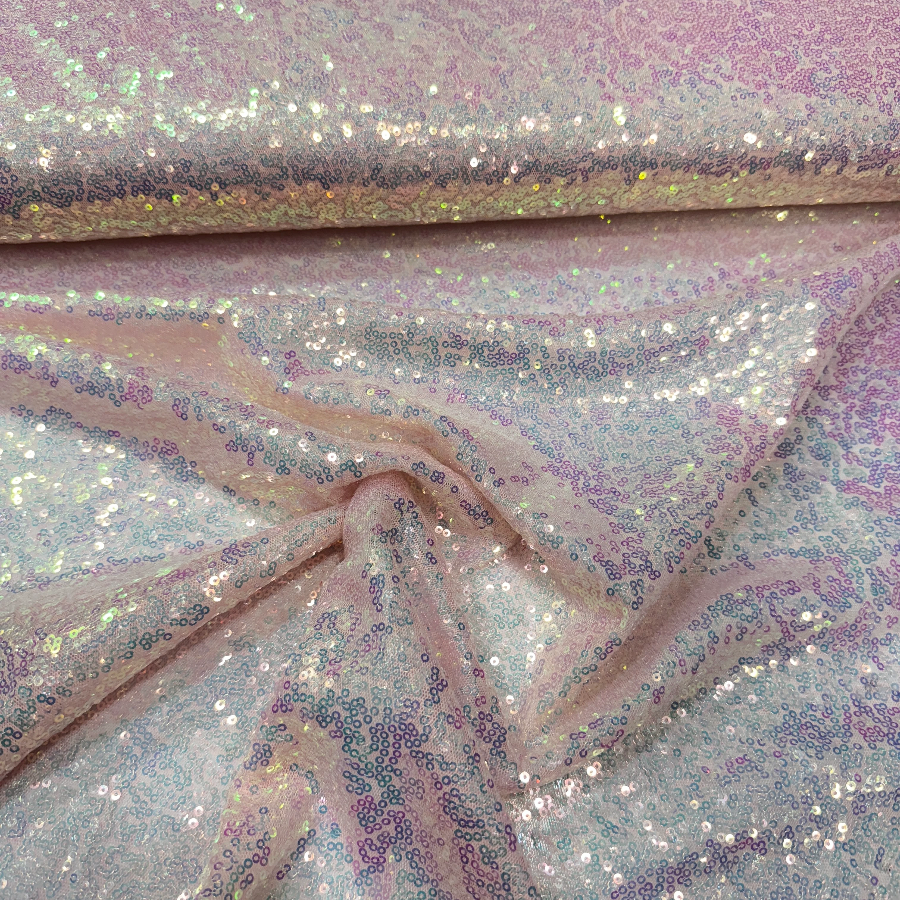 3MM Sedef Pul Payet Kumaş - Pembe