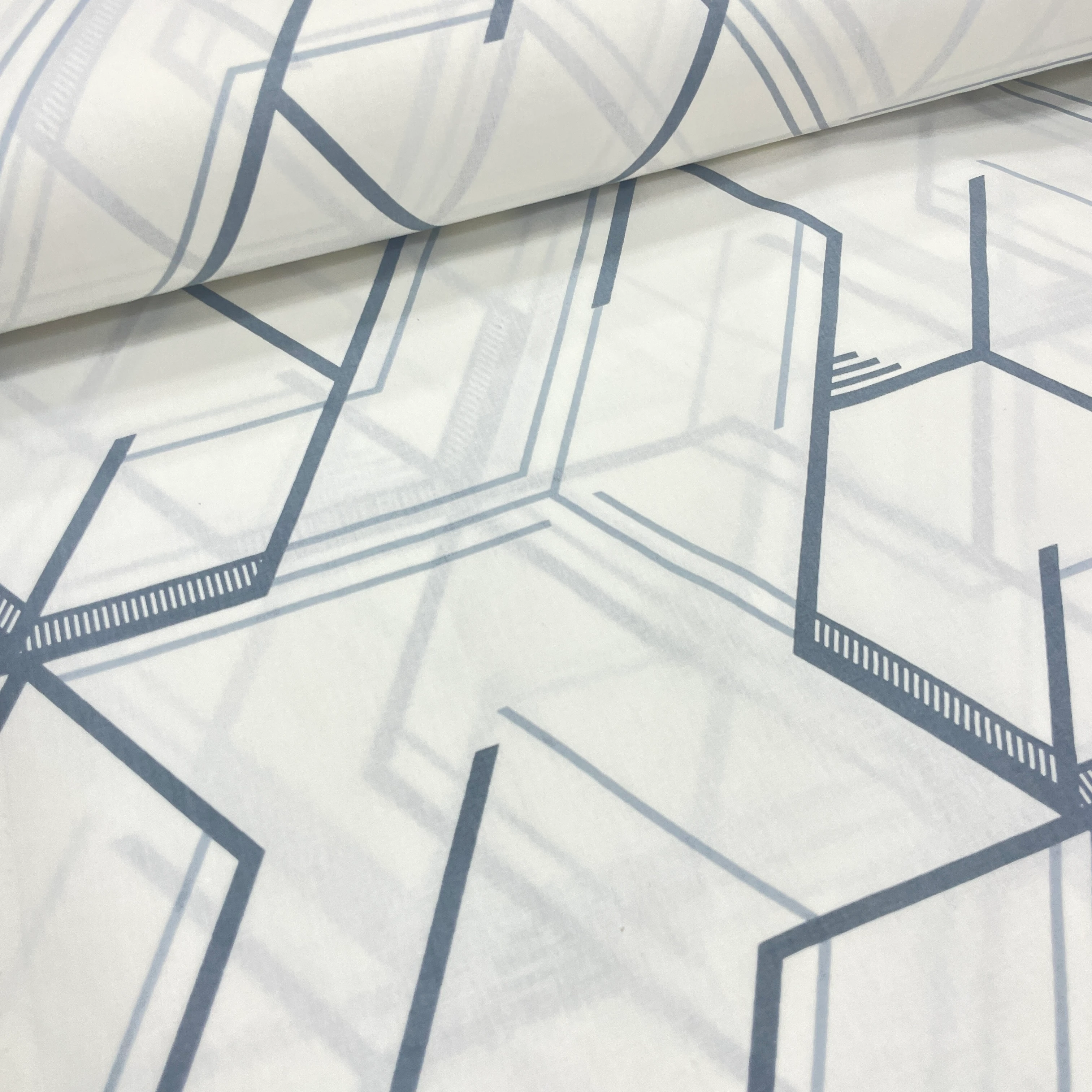 Hexa Line Nevresim ve Çarşaflık Poplin Kumaş - v1