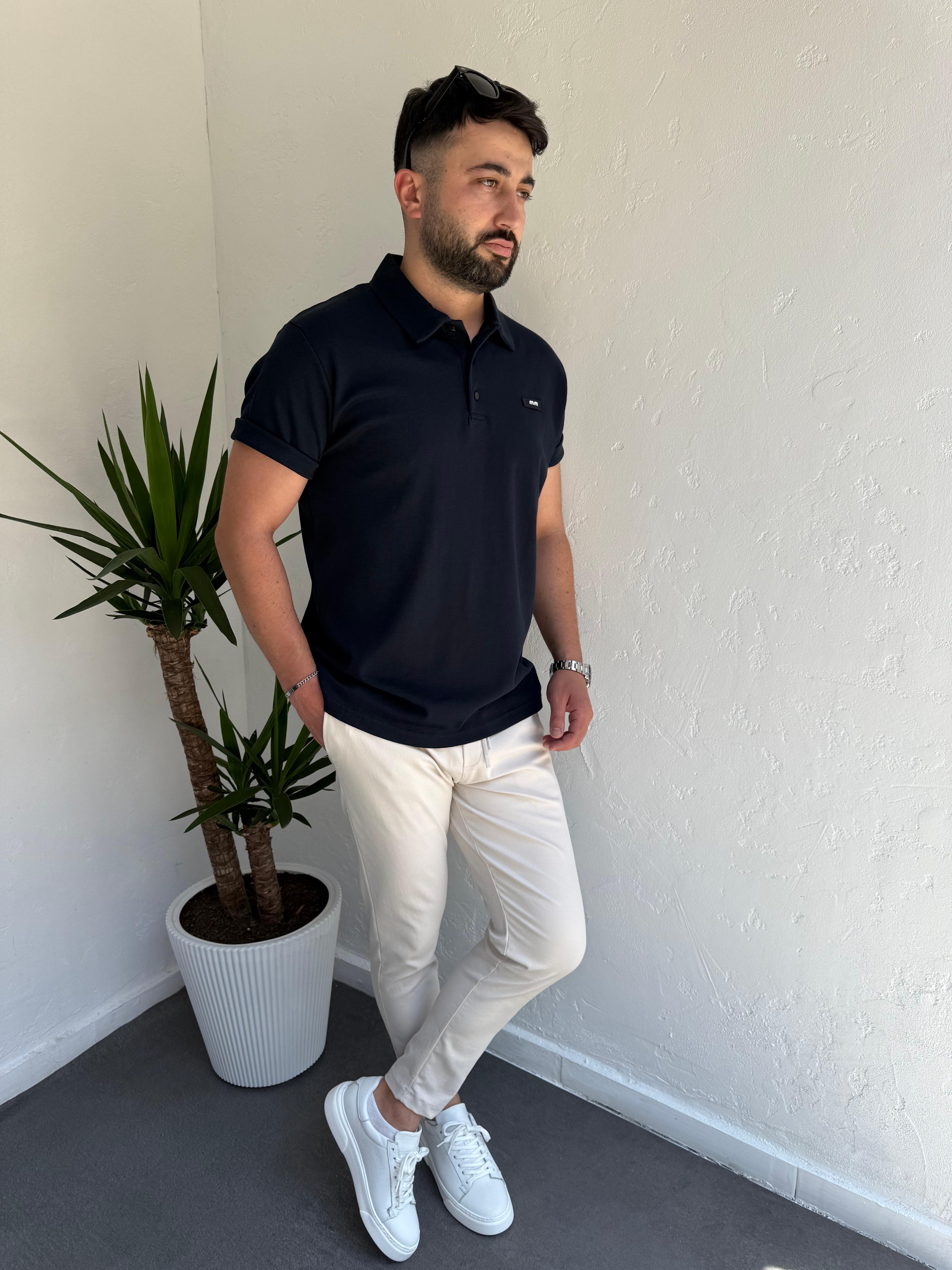 MM Polo Yaka Tshirt Lacivert