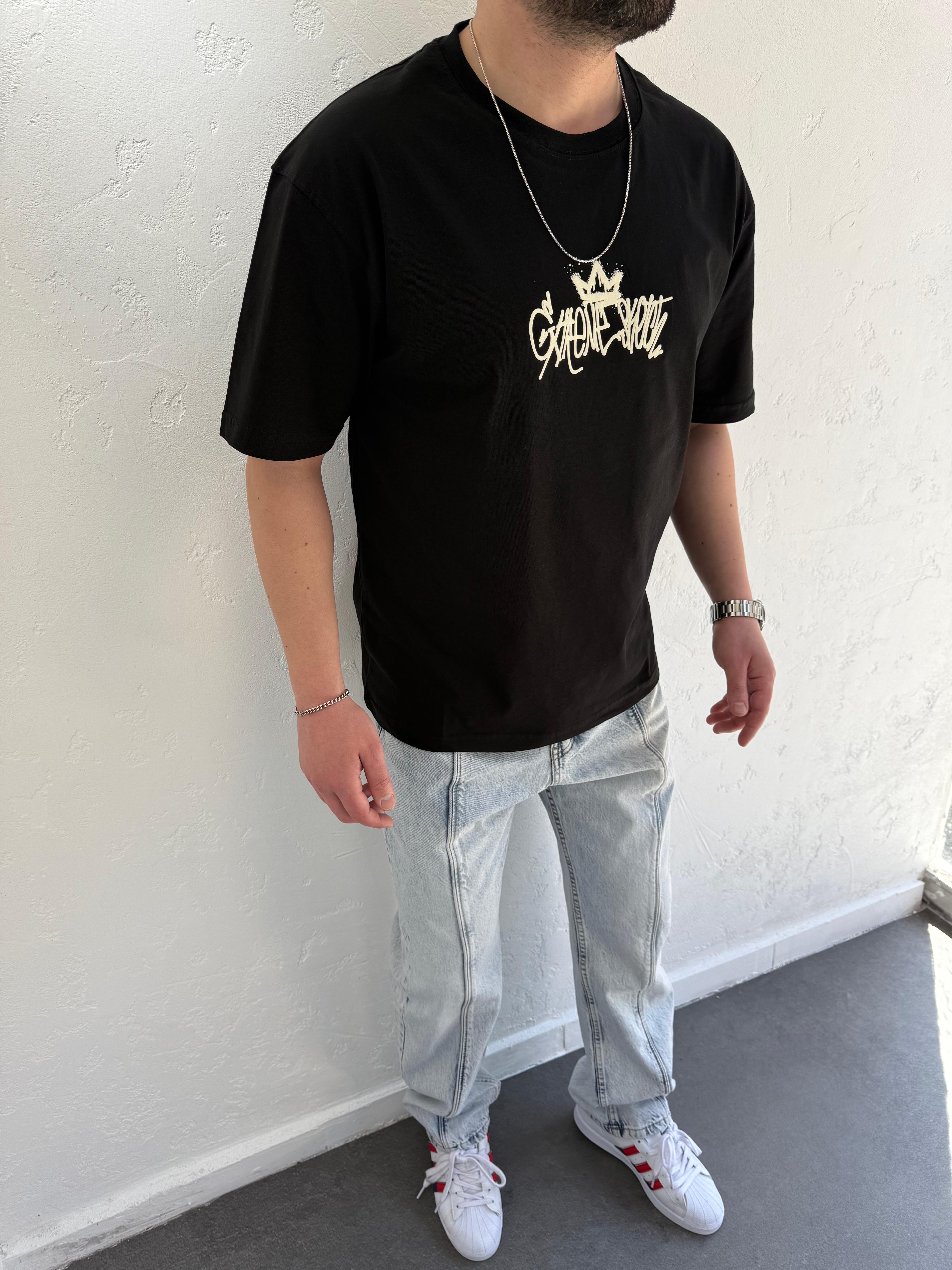 GK Oversize Tshirt Siyah