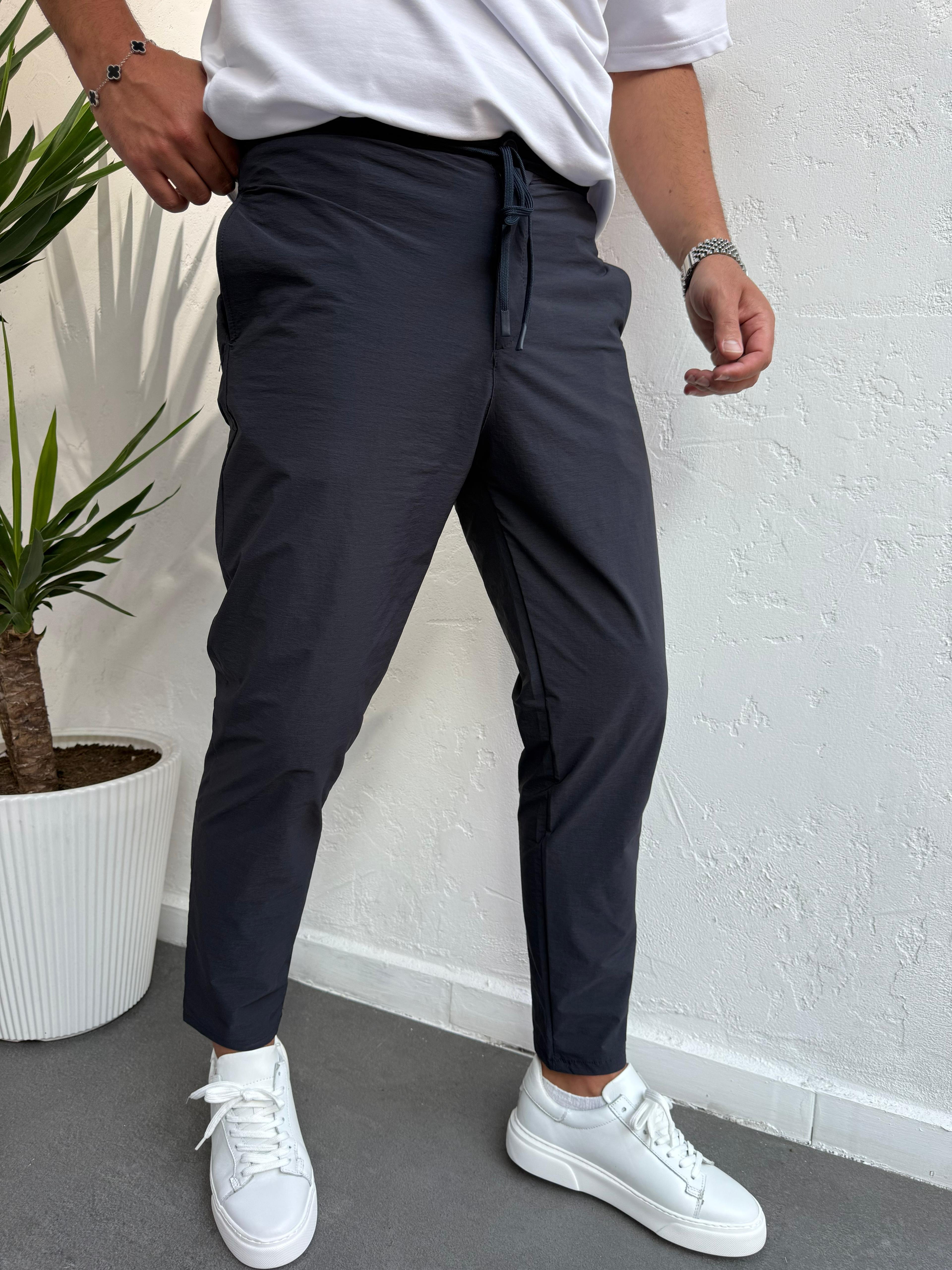 We11 Parüşüt Kumaş Jogger Pantolon Lacivert 