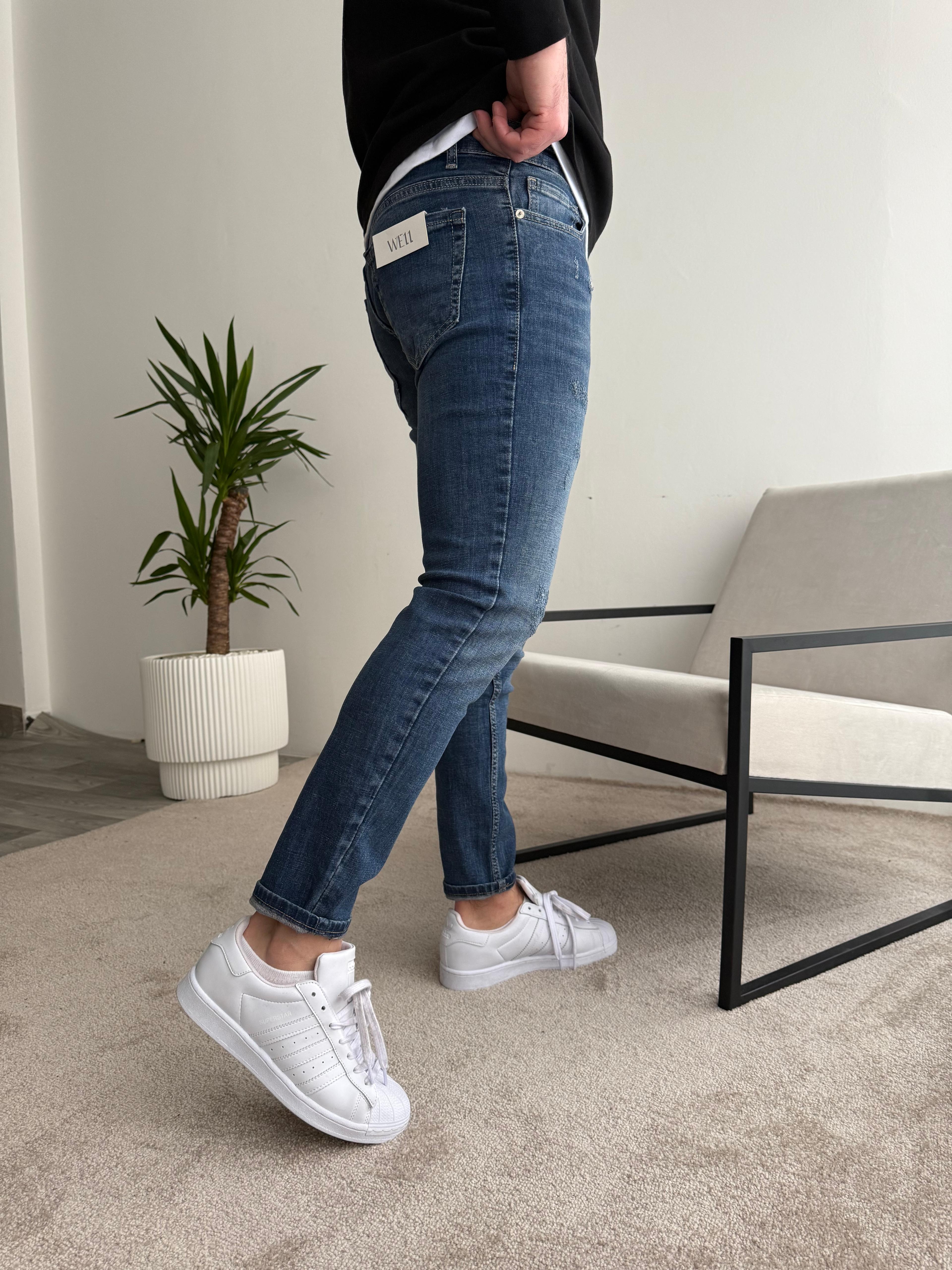 Skinny Kot Taş Desenli
