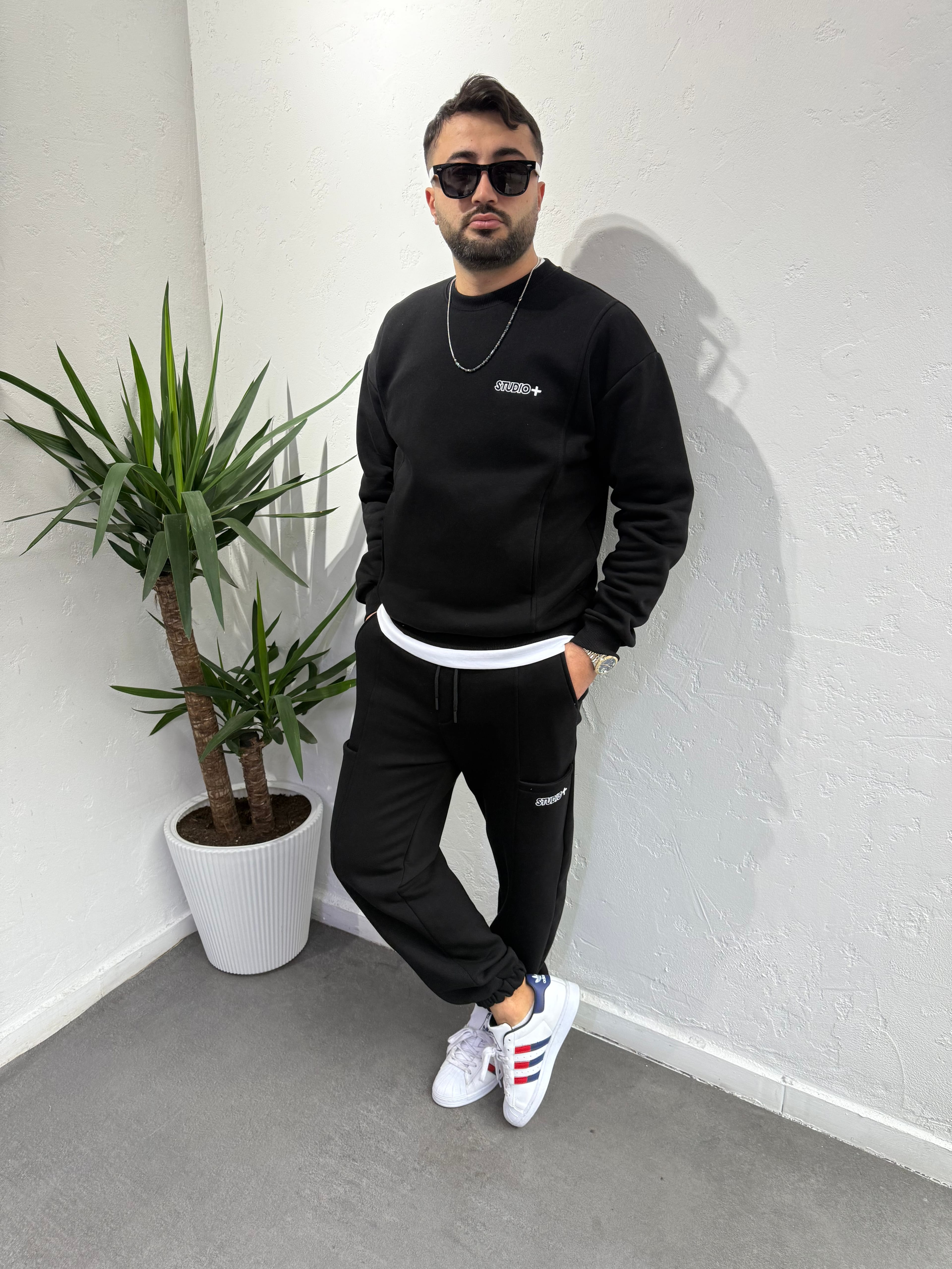 Studio+ Baggy Eşofman Takımı Siyah