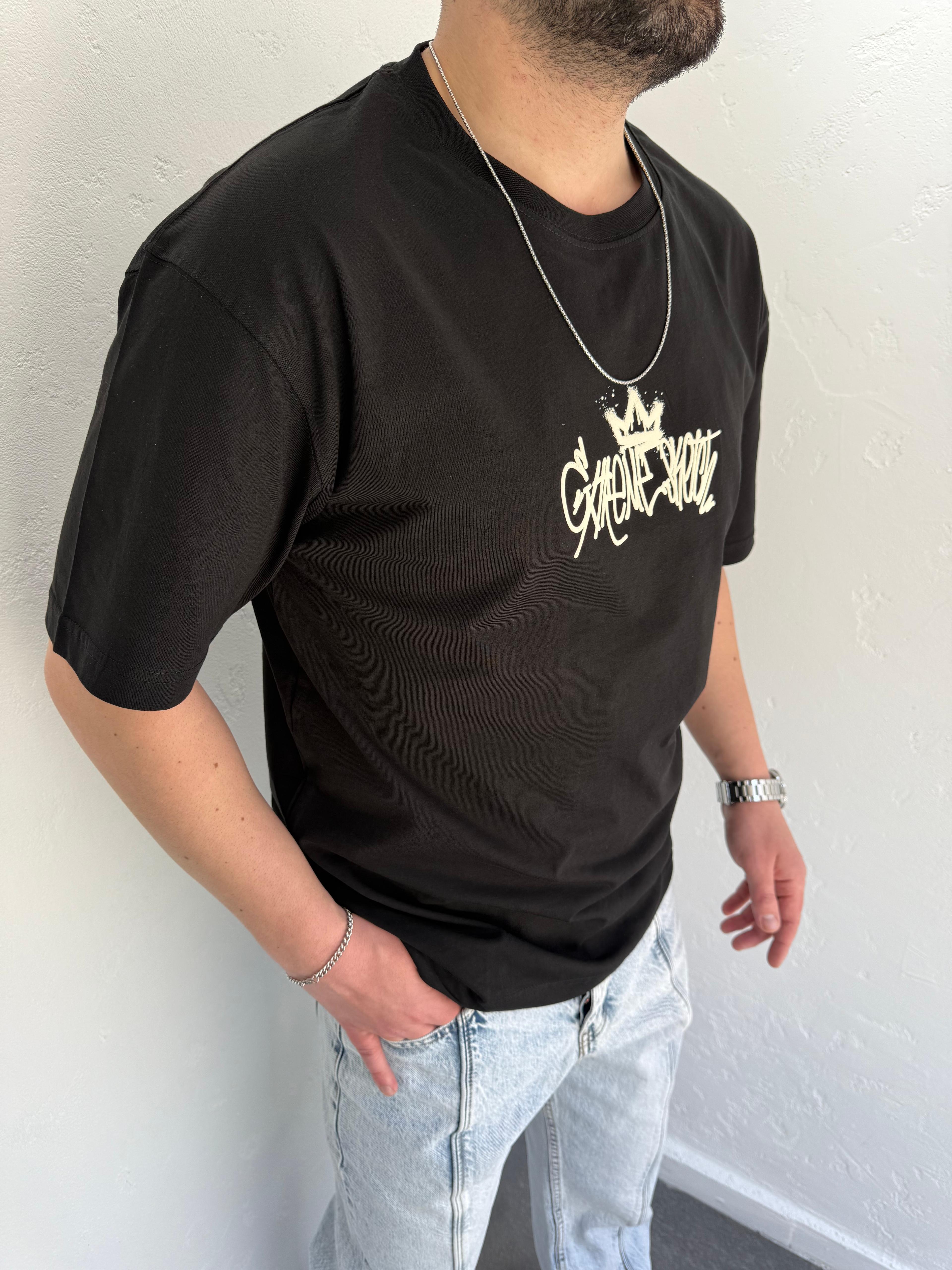 GK Oversize Tshirt Siyah