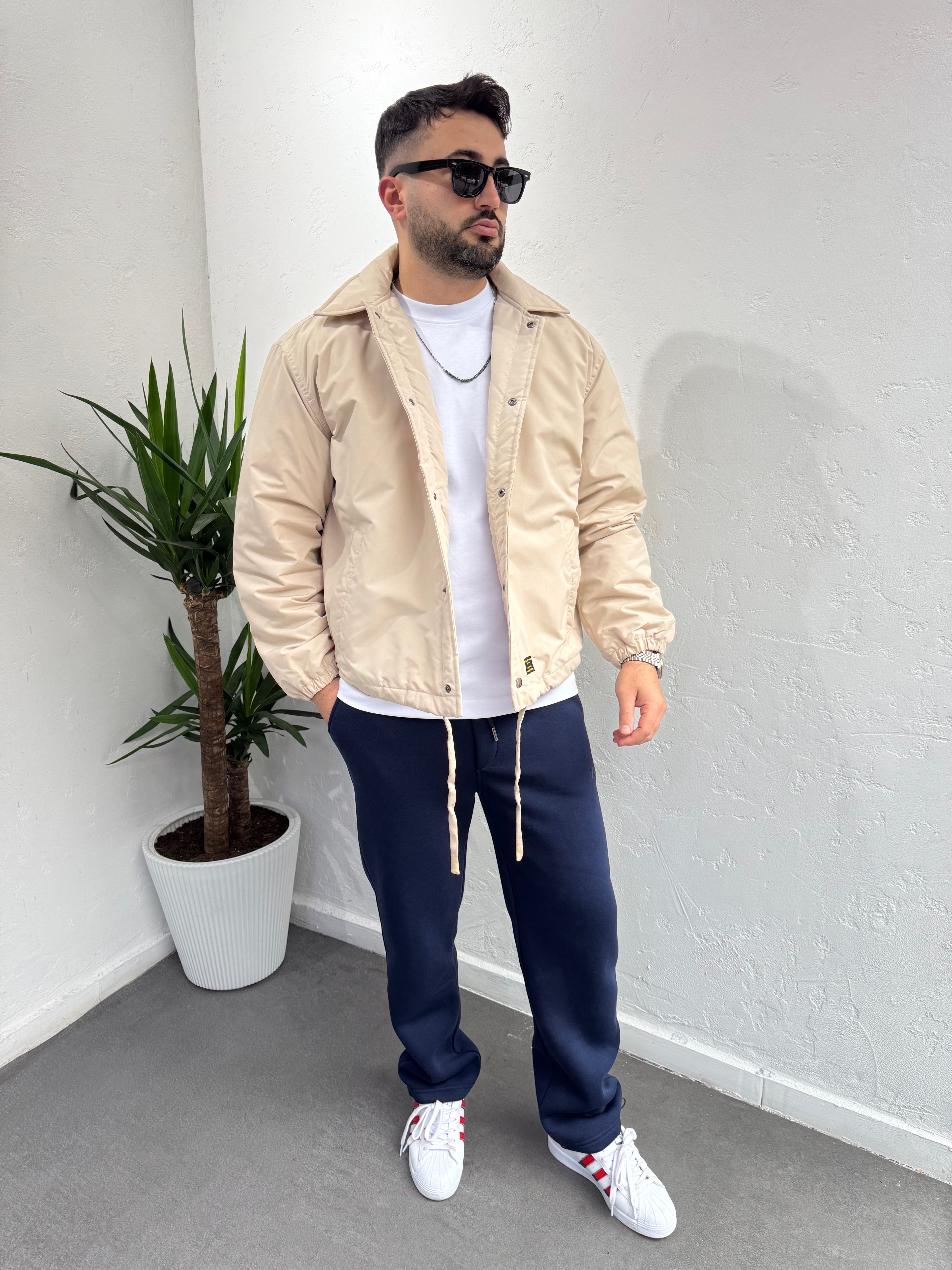 ZR Model Owersize Mont Krem