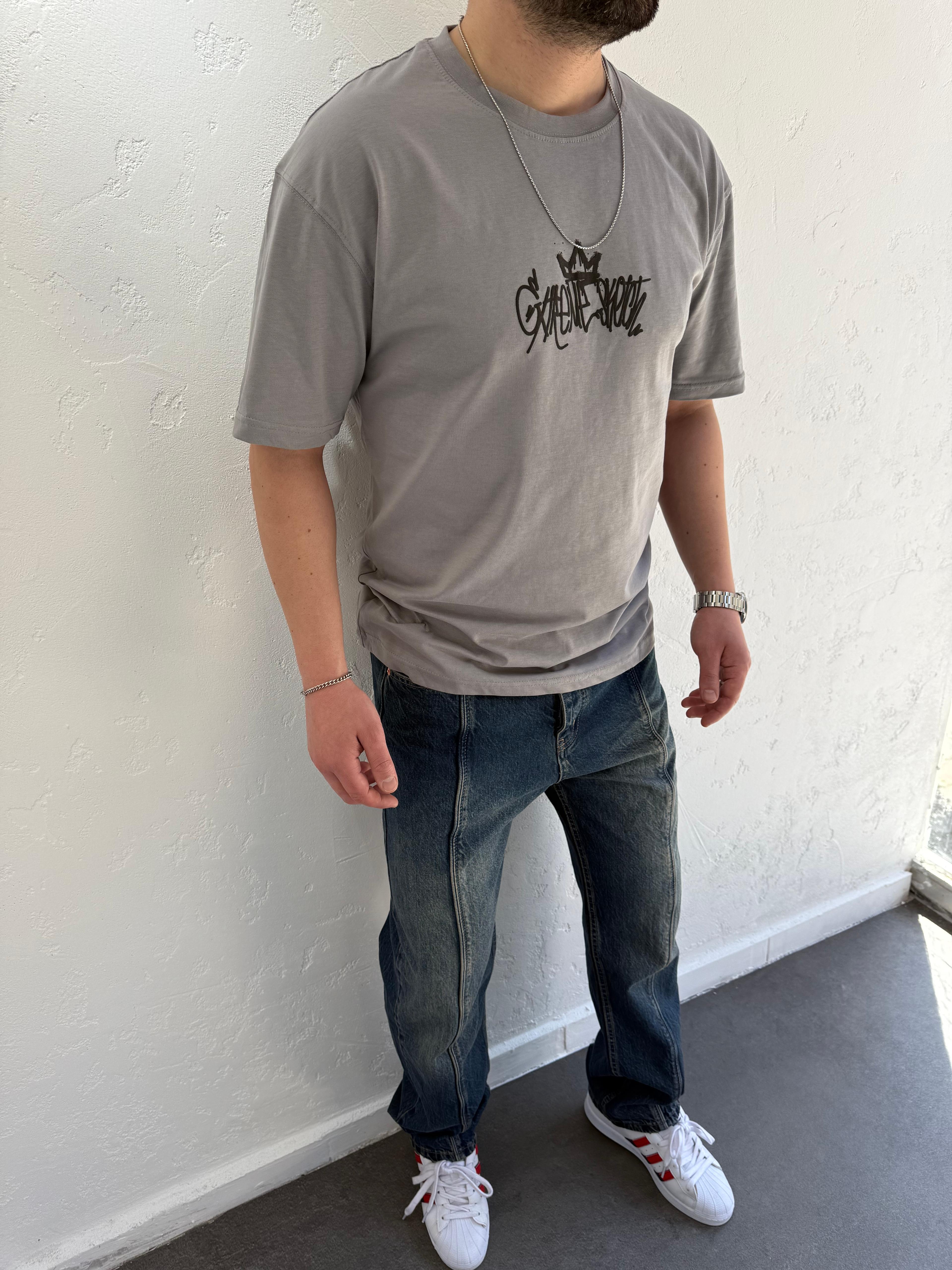 GK Oversize Tshirt Gri