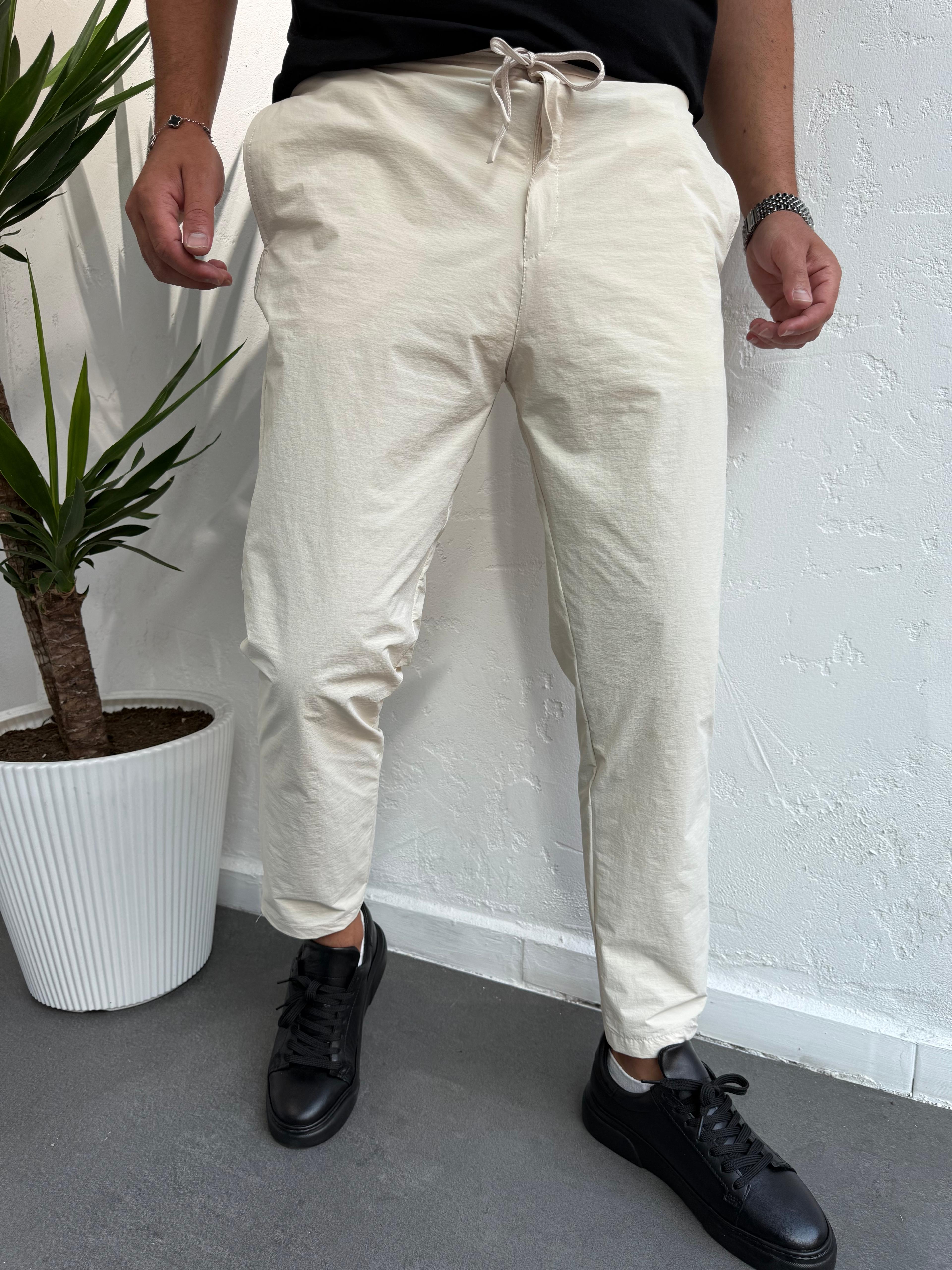 We11 Parüşüt Kumaş Jogger Pantolon Krem