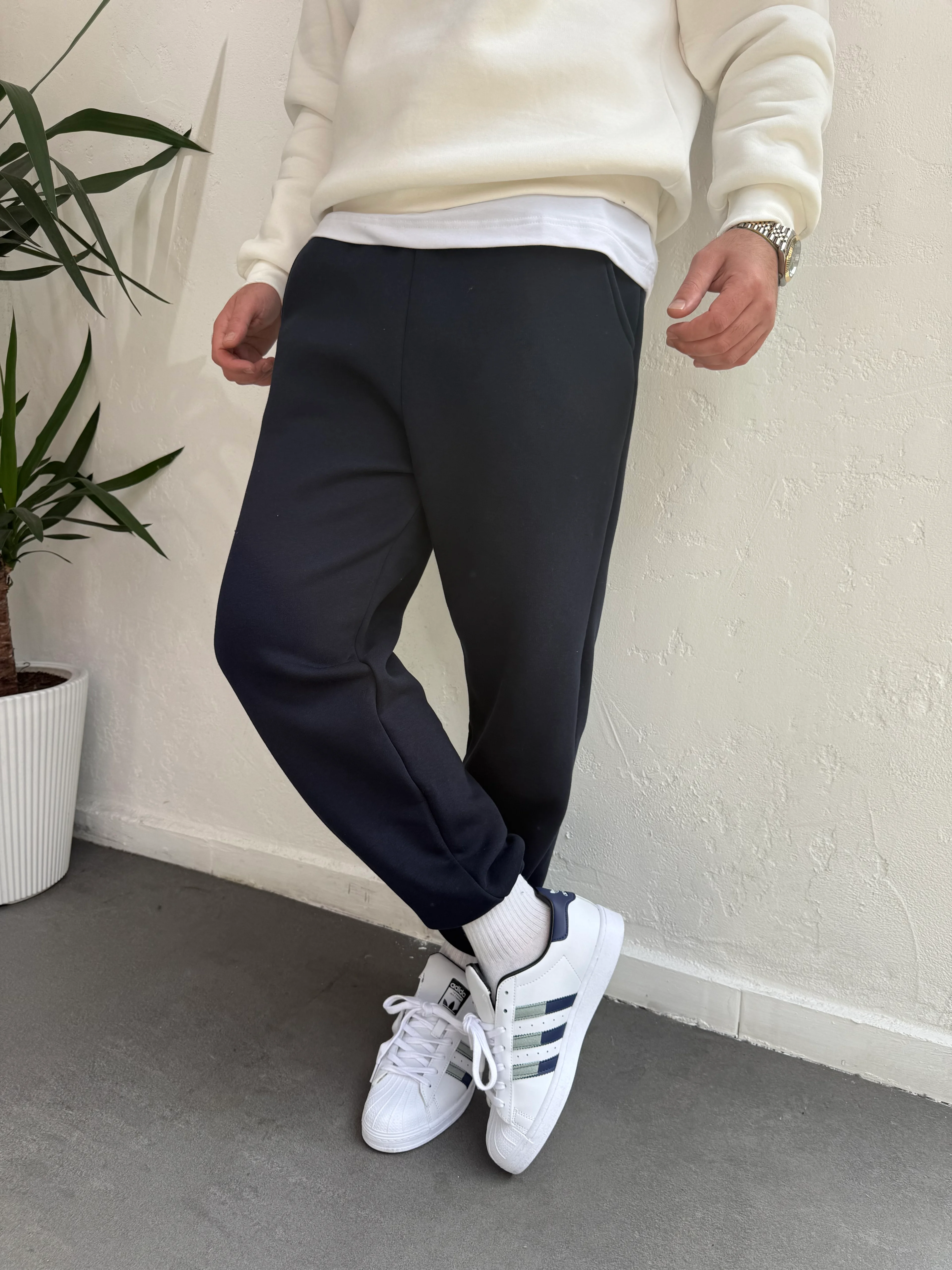 Lastik Paça Eşofman Altı Lacivert