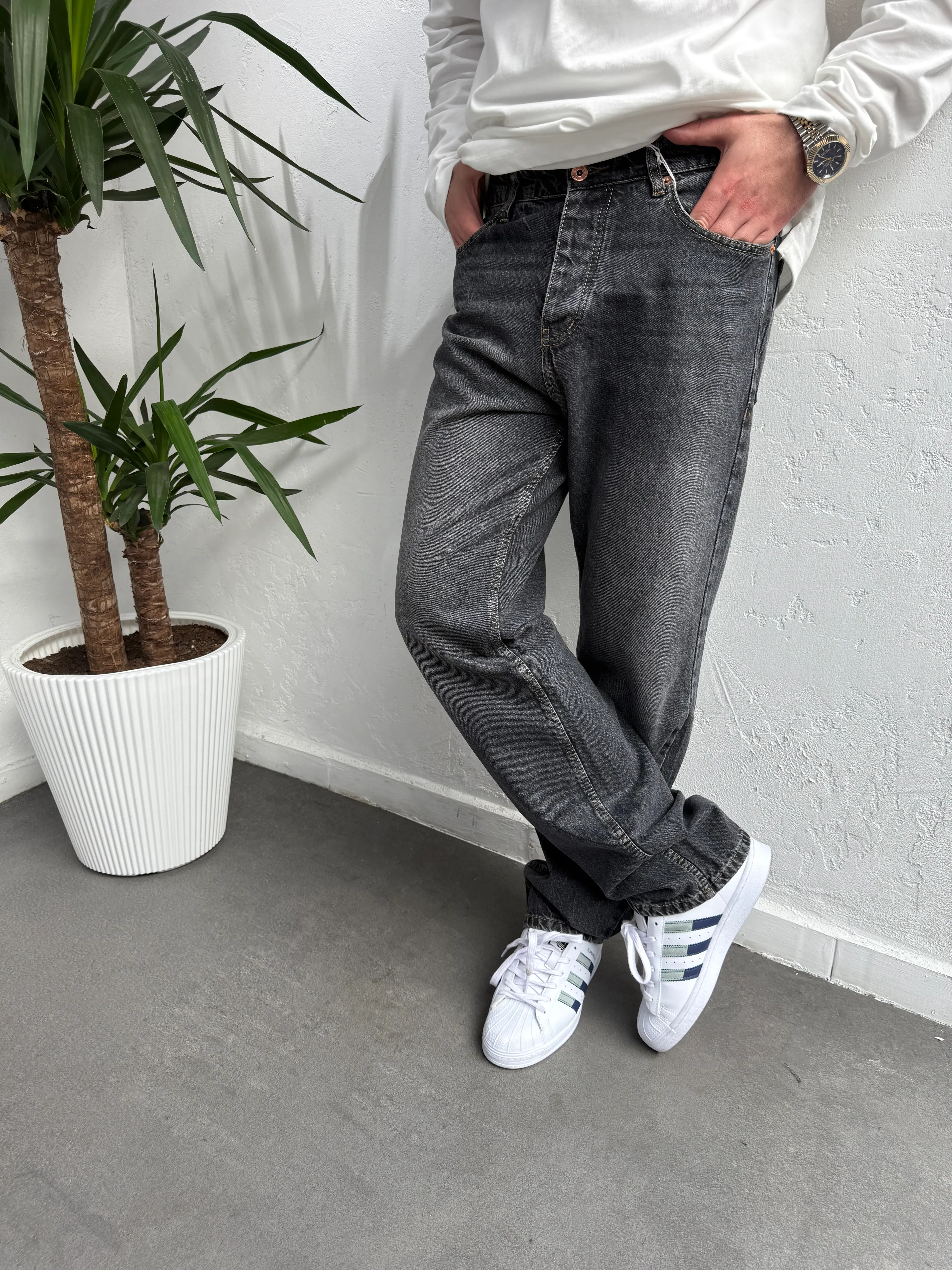 Tasarım Baggy Jeans Gri