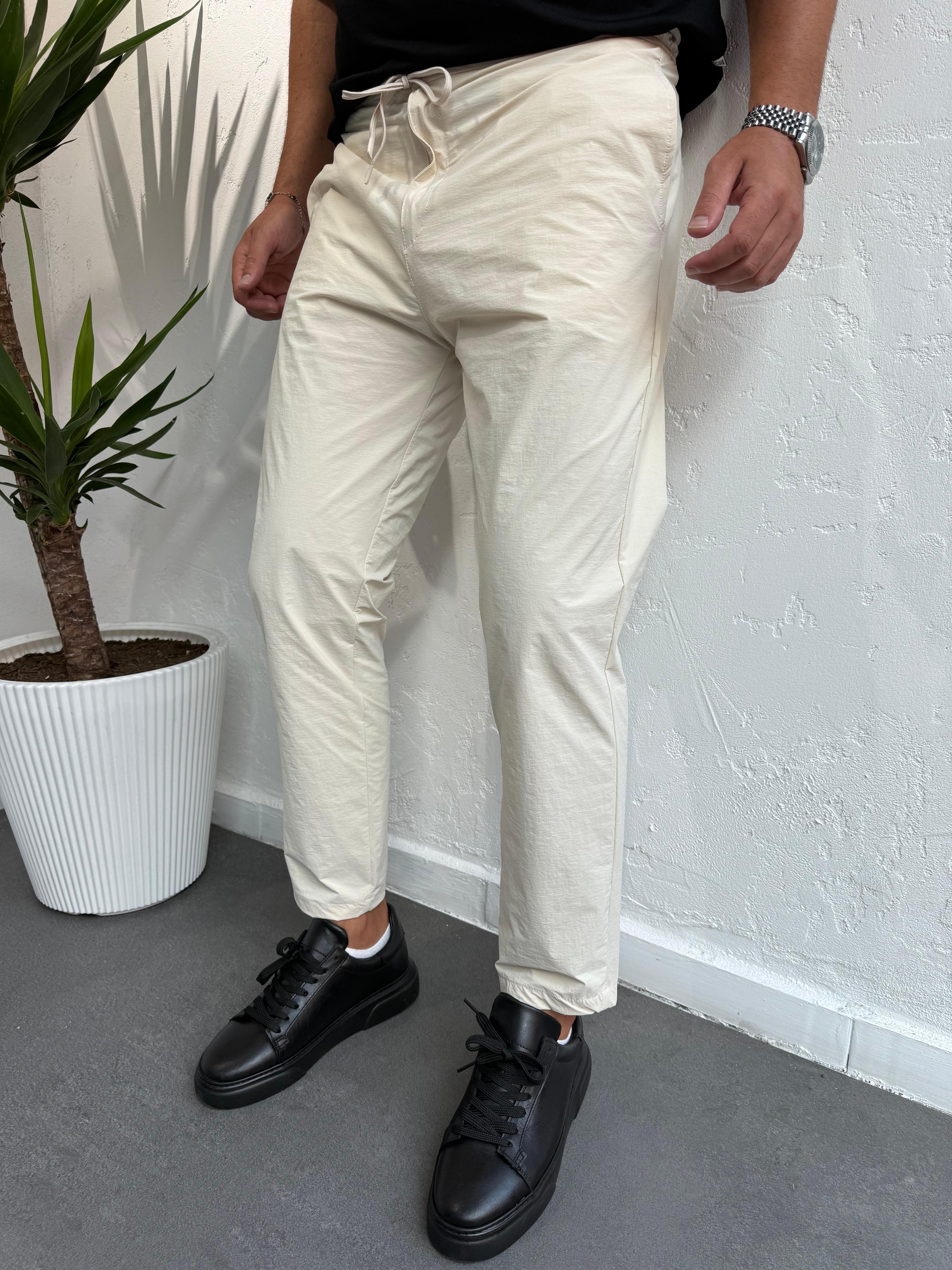 We11 Parüşüt Kumaş Jogger Pantolon Krem