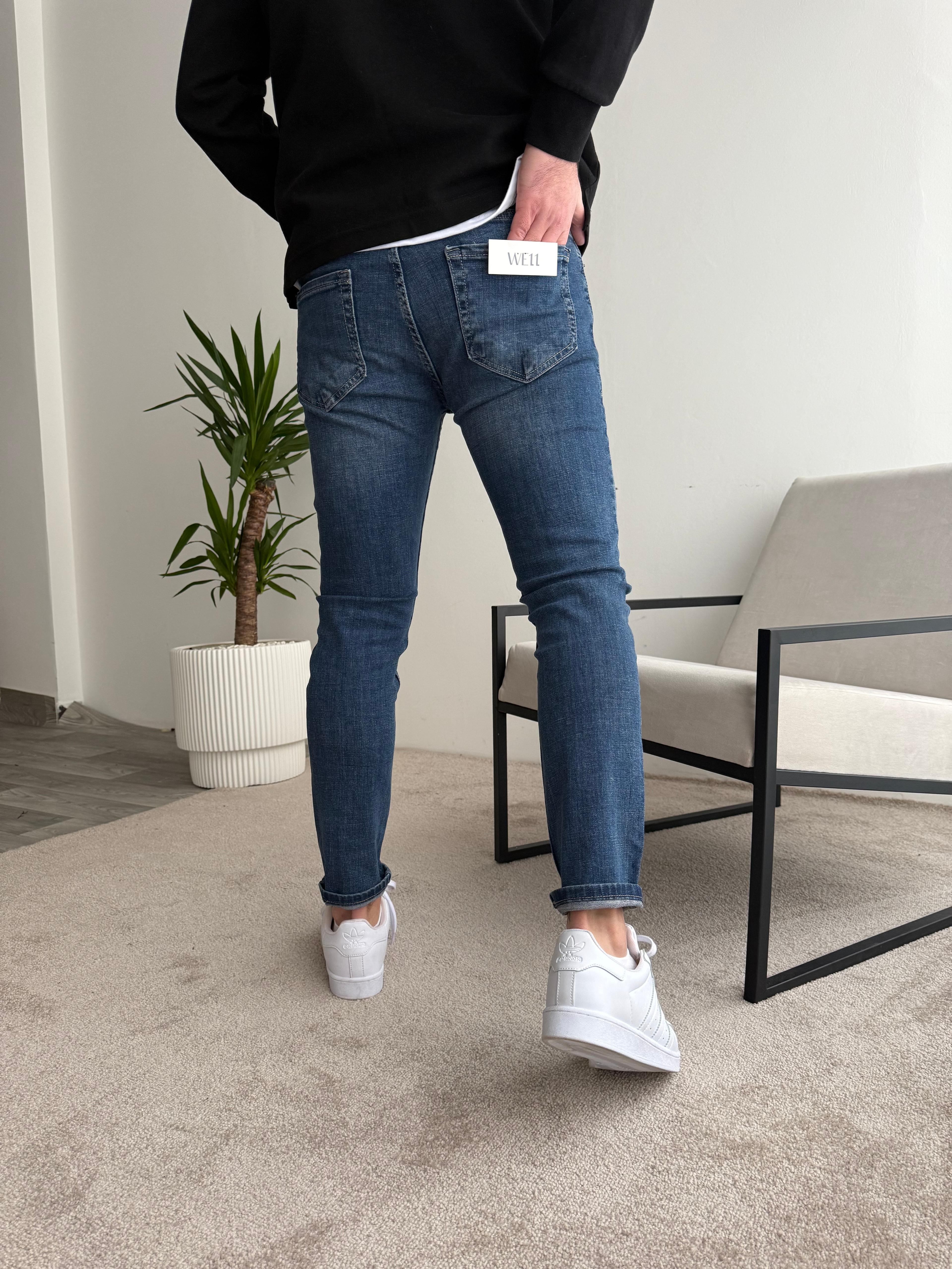 Skinny Kot Taş Desenli
