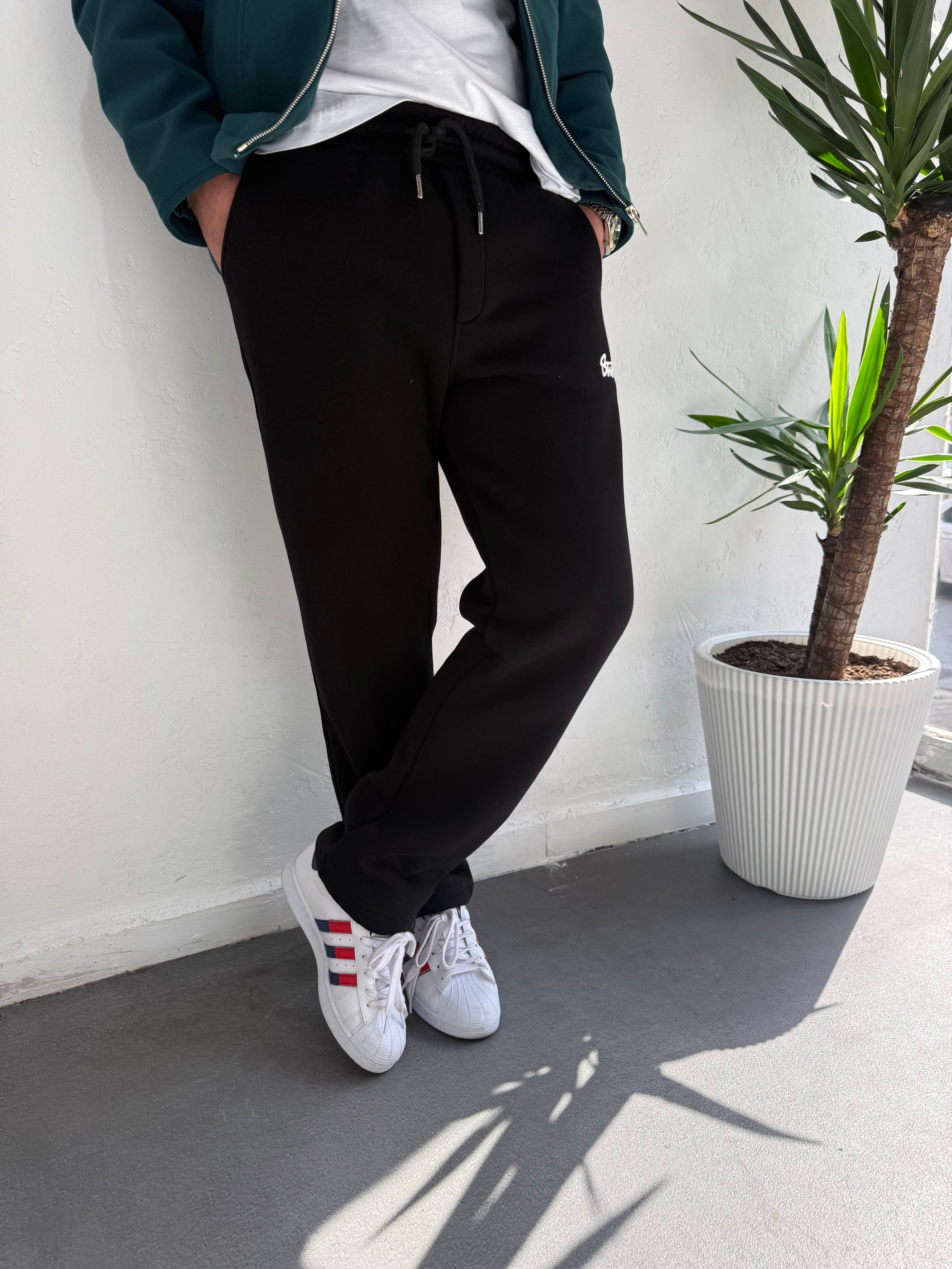 STWD Cotton Eşofman Altı Siyah