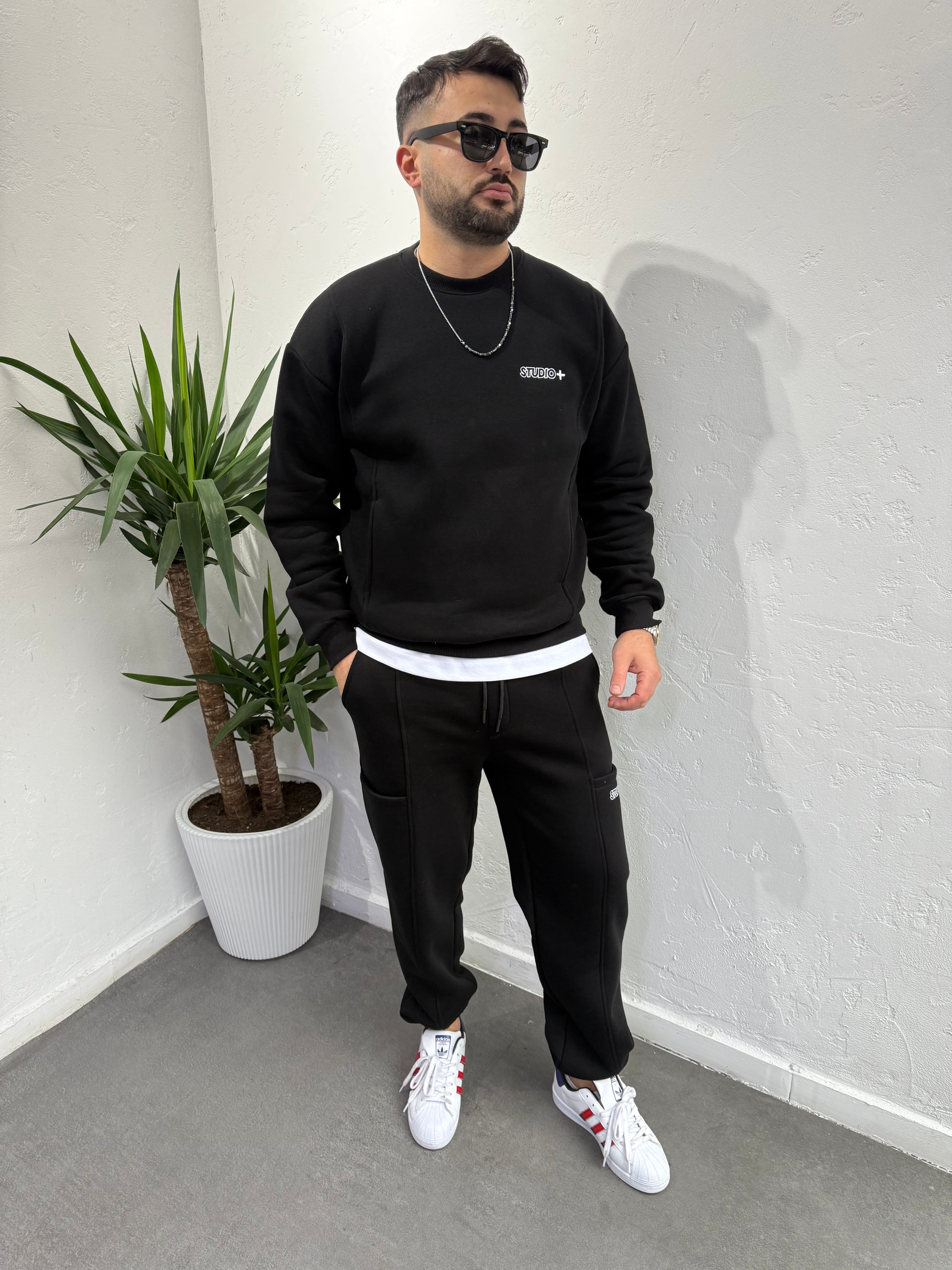 Studio+ Baggy Eşofman Takımı Siyah