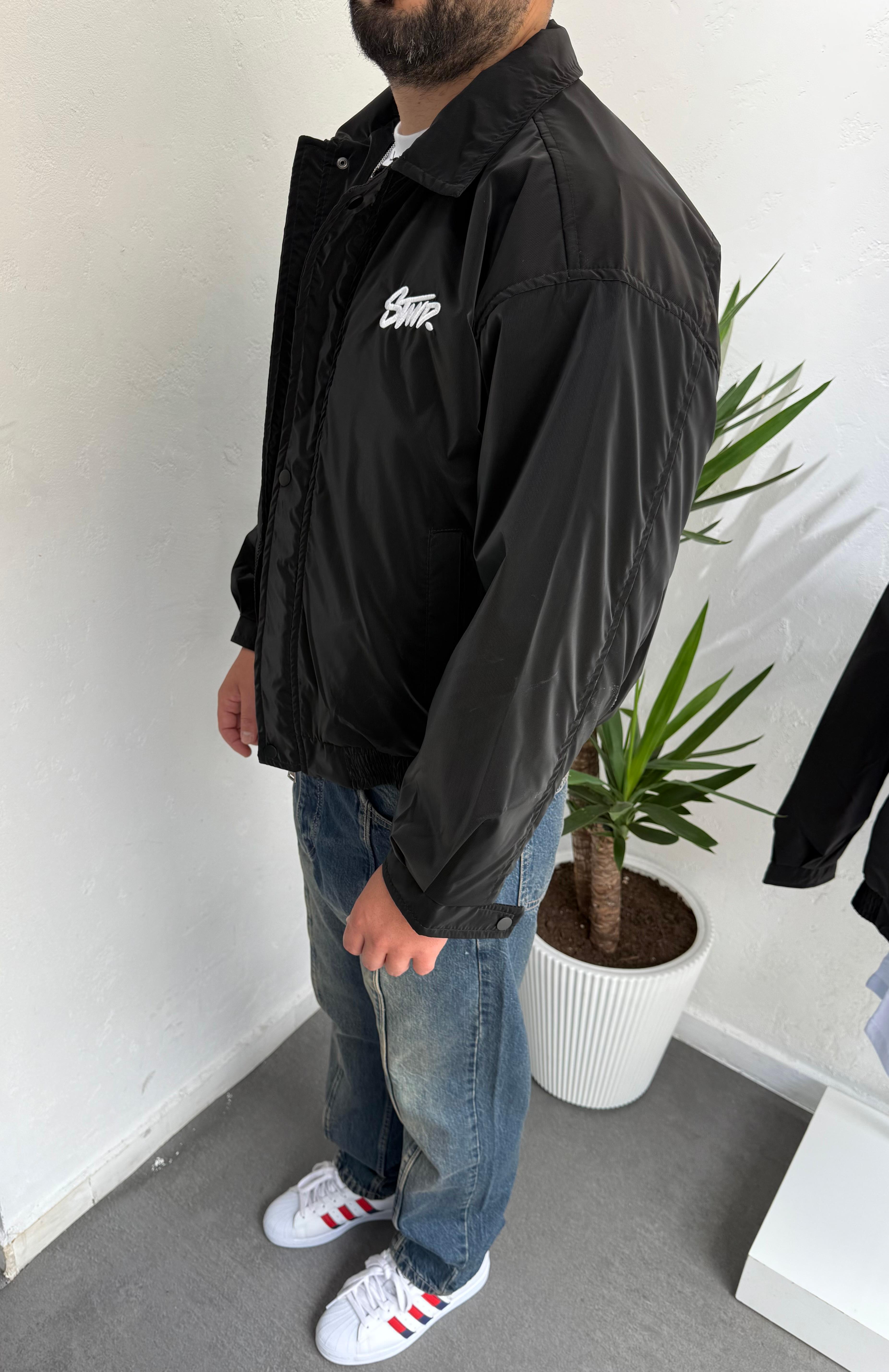 Oversize Baharlık Ceket Siyah