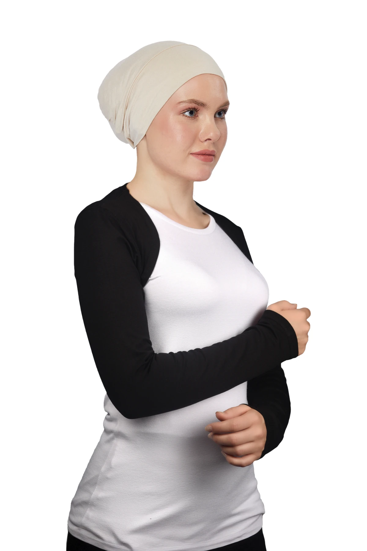 Uzun Kollu Tesettür Bolero