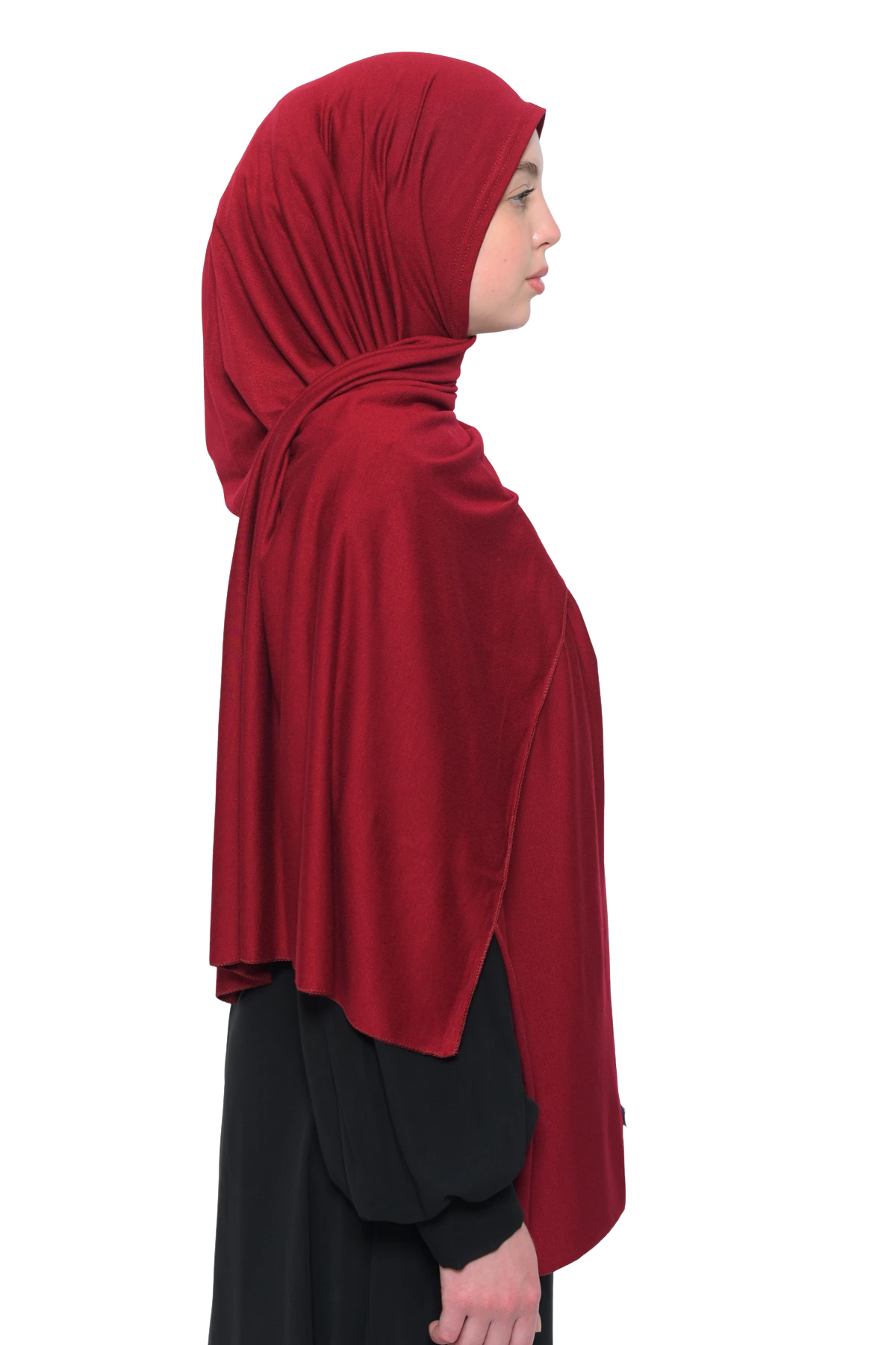 Hazır Pratik Geçmeli Lüks Organik Düz Penye Şal Eşit Hizalı