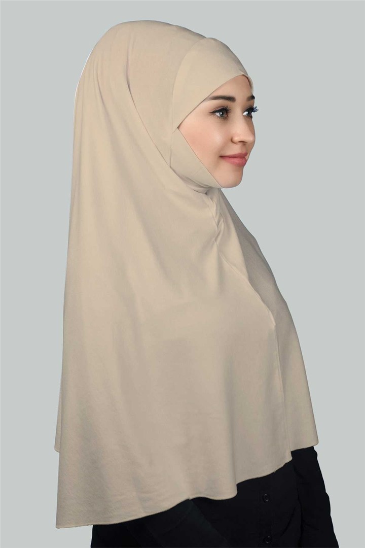 Instant Practical Niqab Hijab - Prayer Hijab - Sand Beige