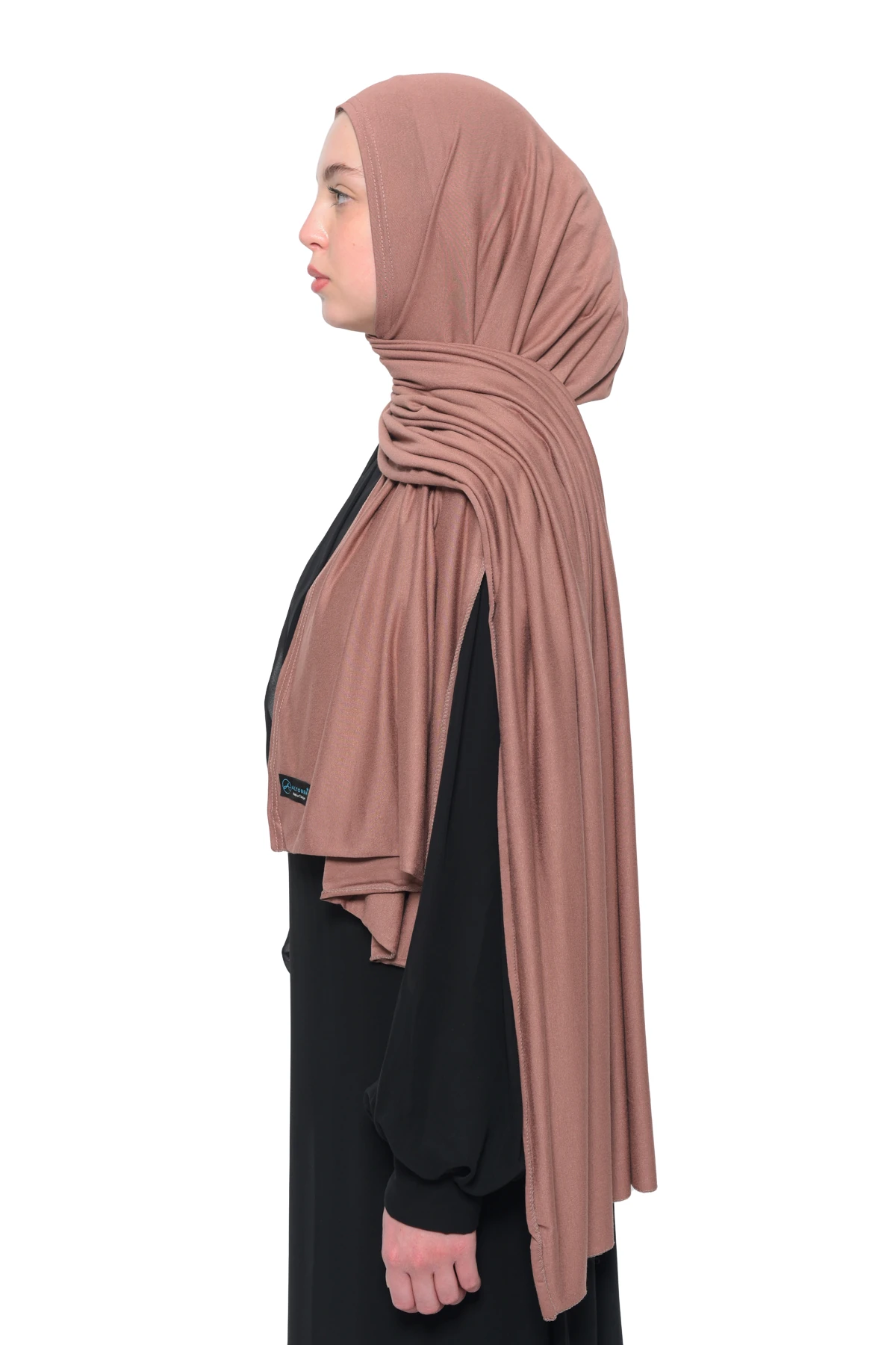 Hazır Pratik Geçmeli Lüks Organik Düz Penye Şal Çapraz Hizalı