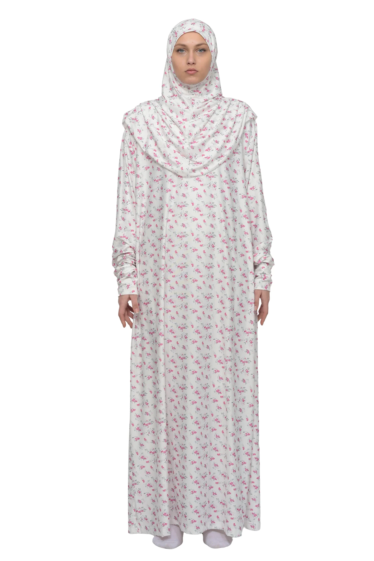 Elegant Lycra One-Piece Prayer Dress - Comfortable and Practical