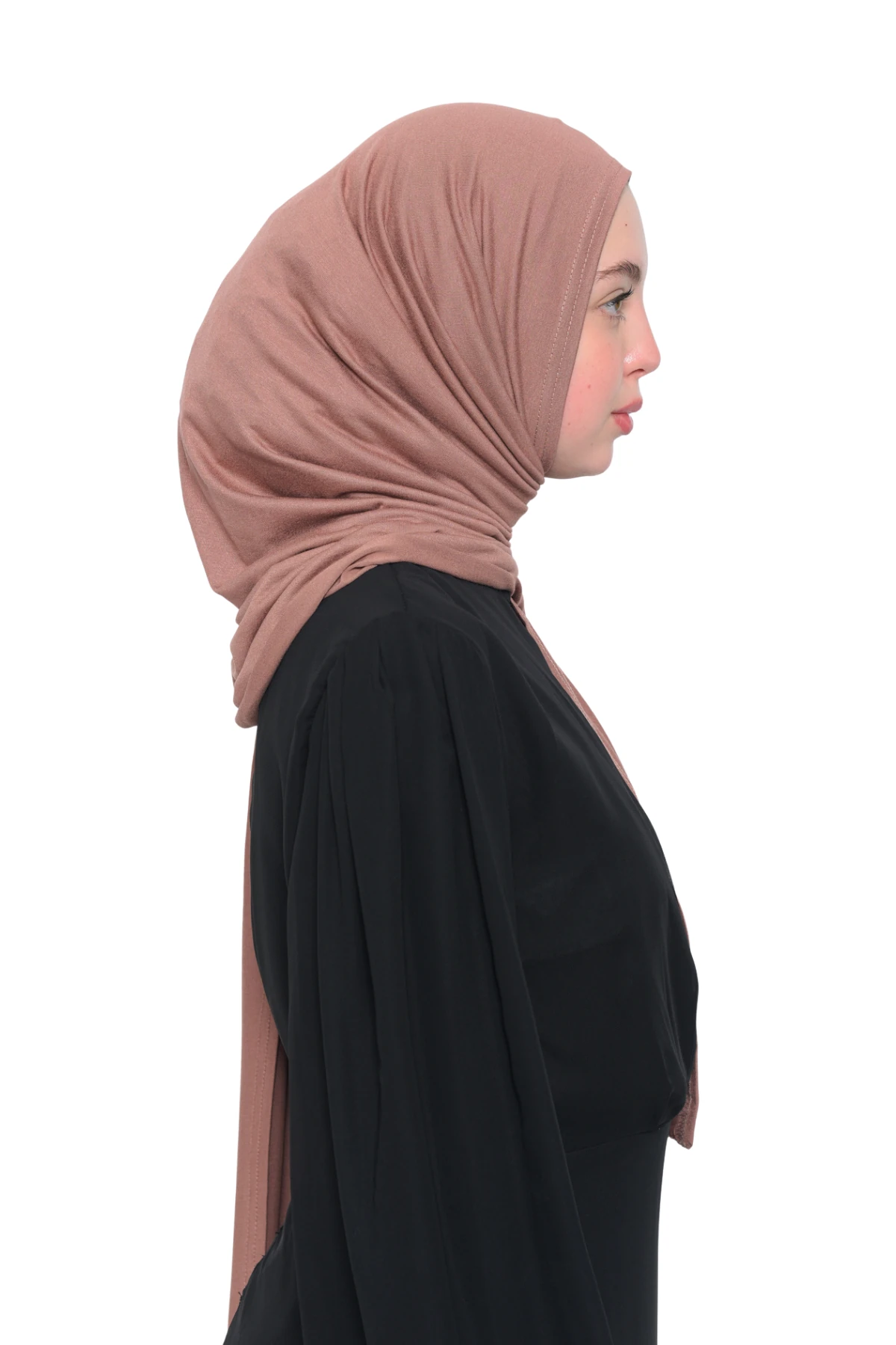 Hazır Pratik Geçmeli Lüks Organik Düz Penye Şal Çapraz Hizalı