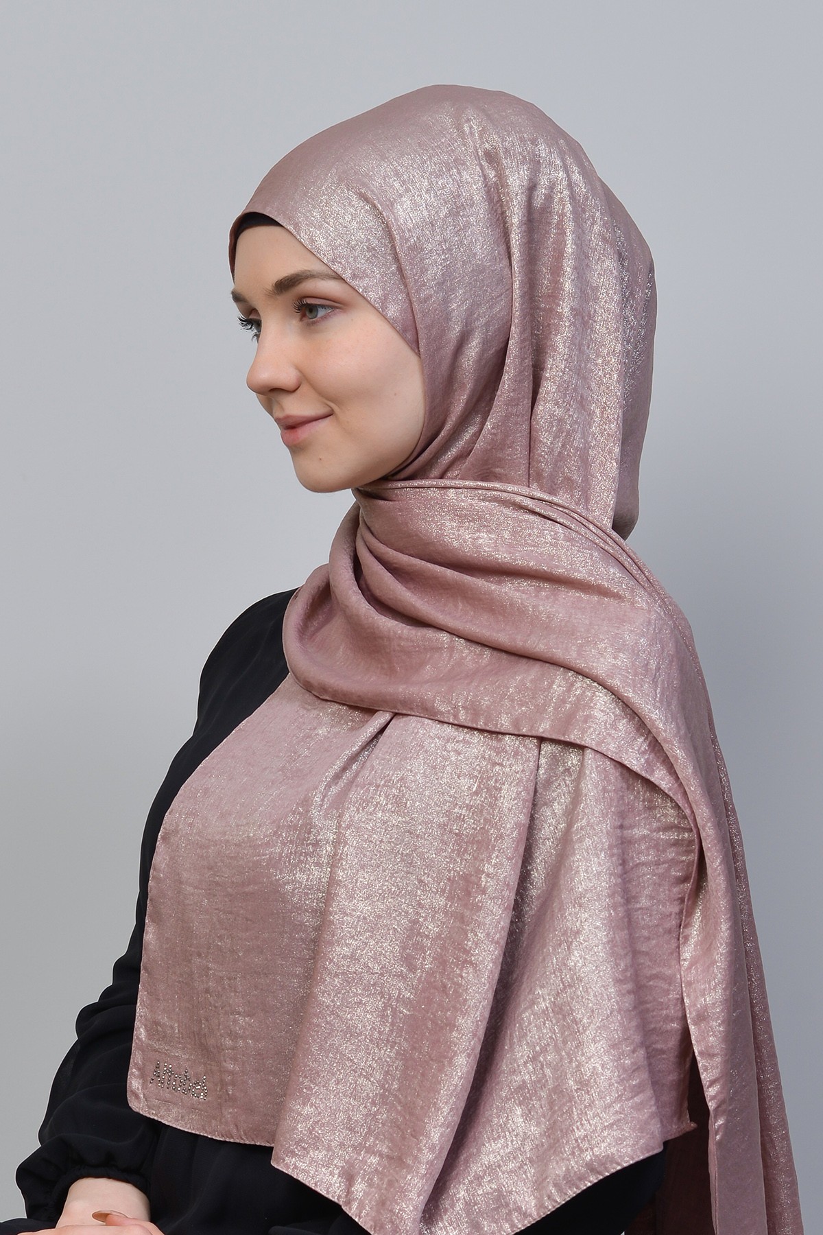 Reflective Cotton Hijab Shawl - Double-Faced Shiny 