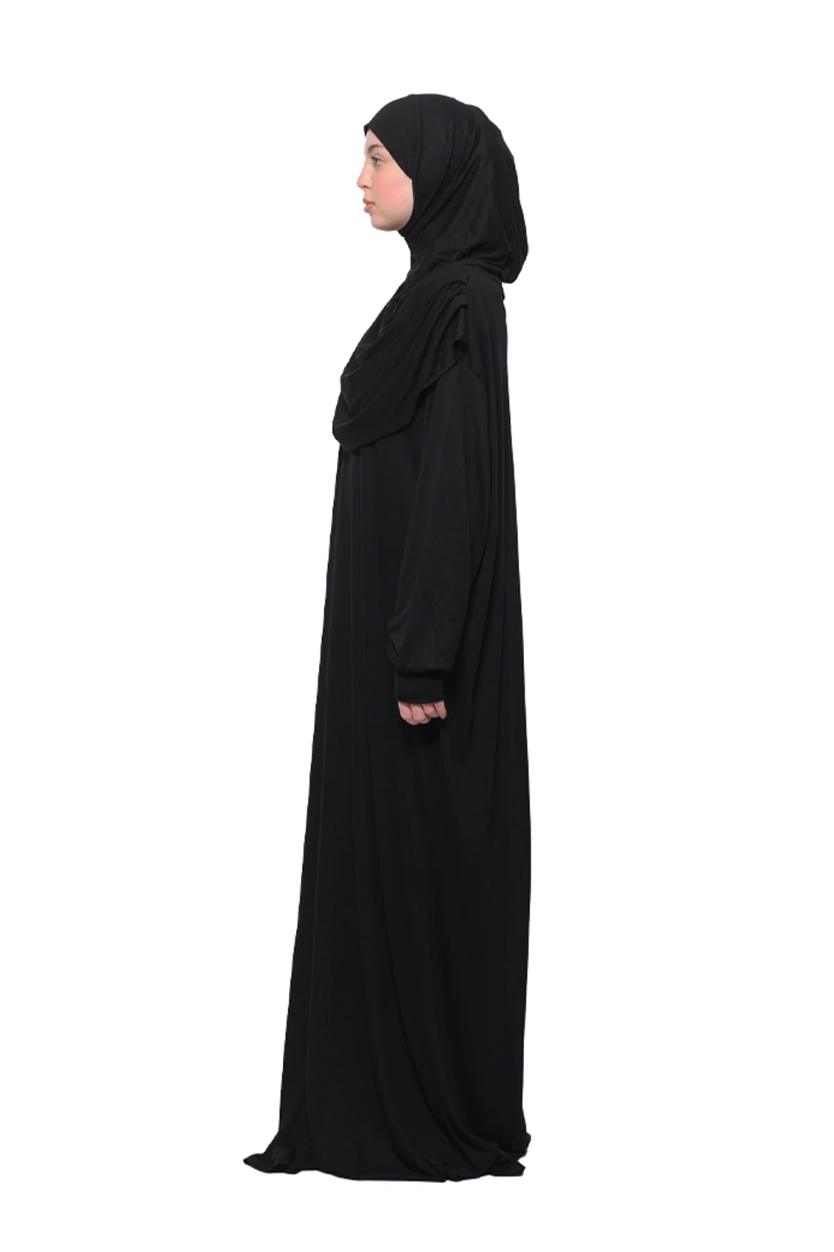 One-Piece Organic Cotton Hijab Prayer Dress 