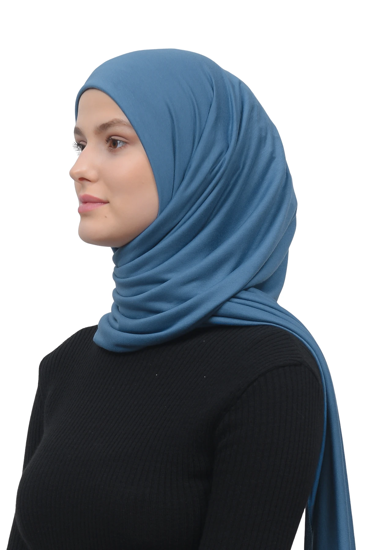 Tesettür Penye Şal Düz