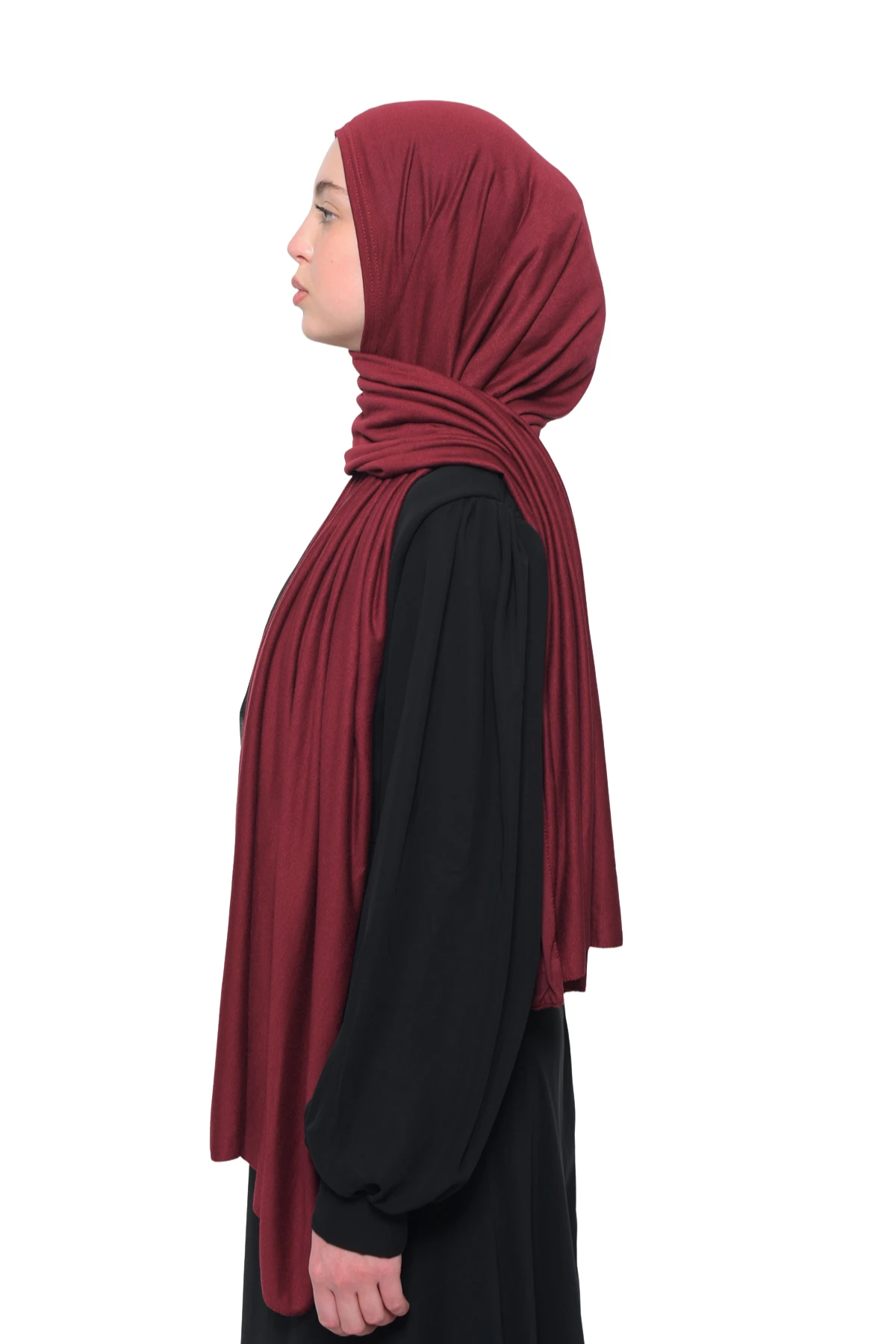 Hazır Pratik Geçmeli Lüks Organik Düz Penye Şal Eşit Hizalı