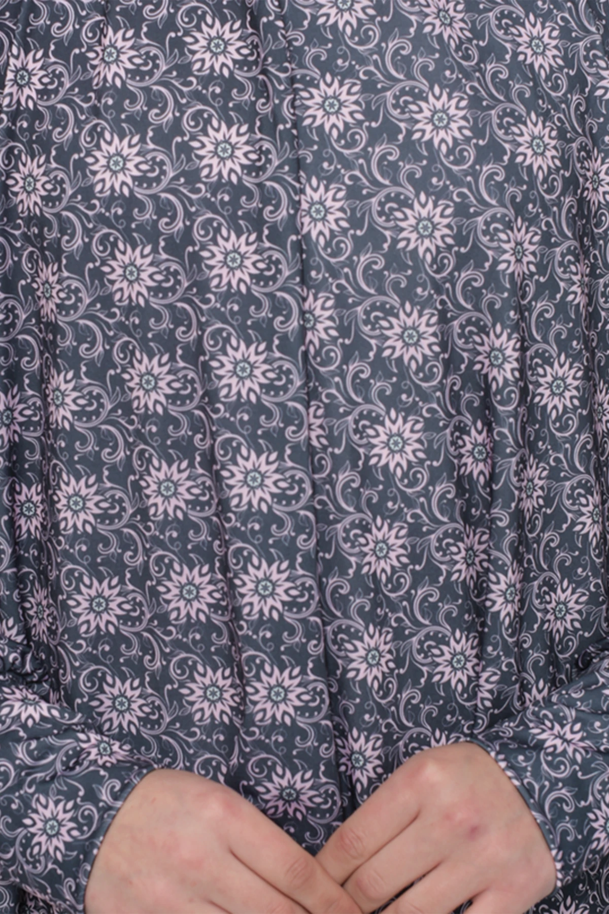 Two-Piece Sun Pattern Prayer Dress with Batwing Sleeves