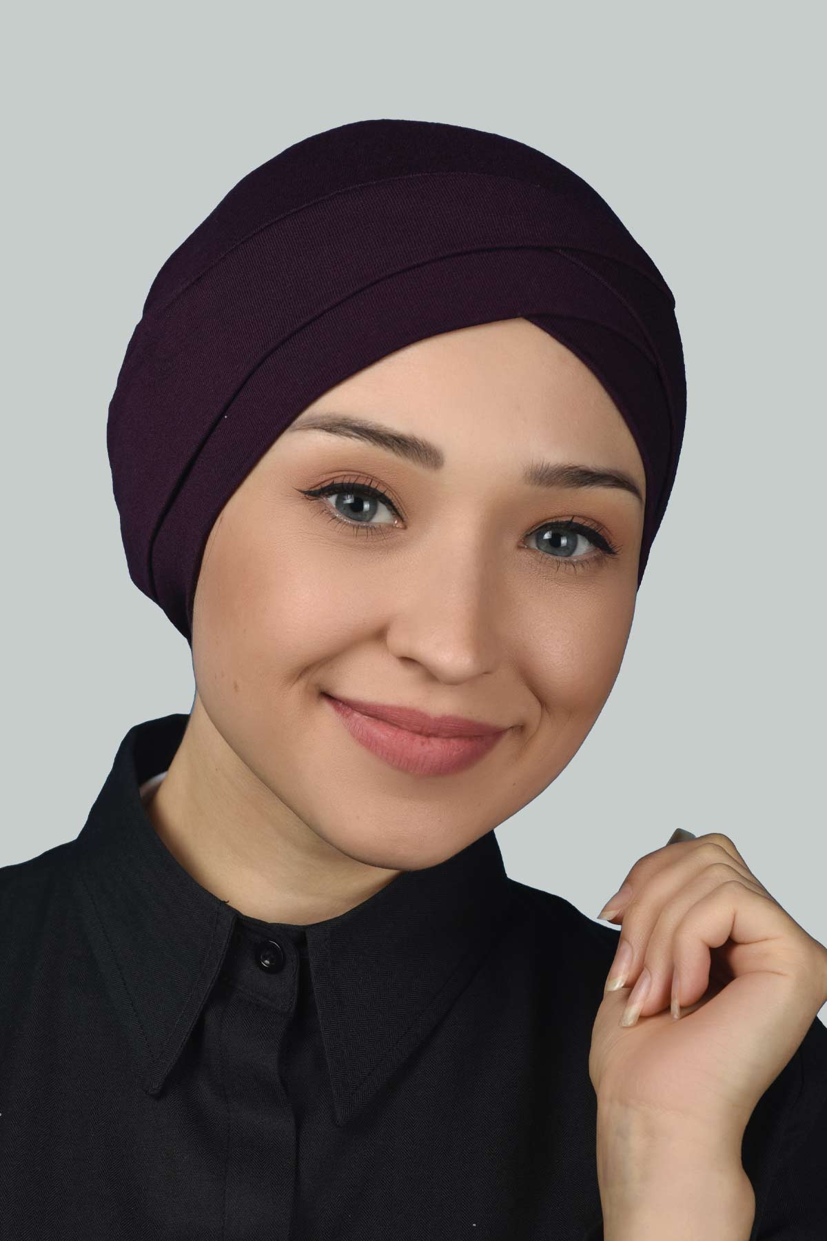 Four Banded Criss Cross Outdoor Cap Hijab Instant Turban