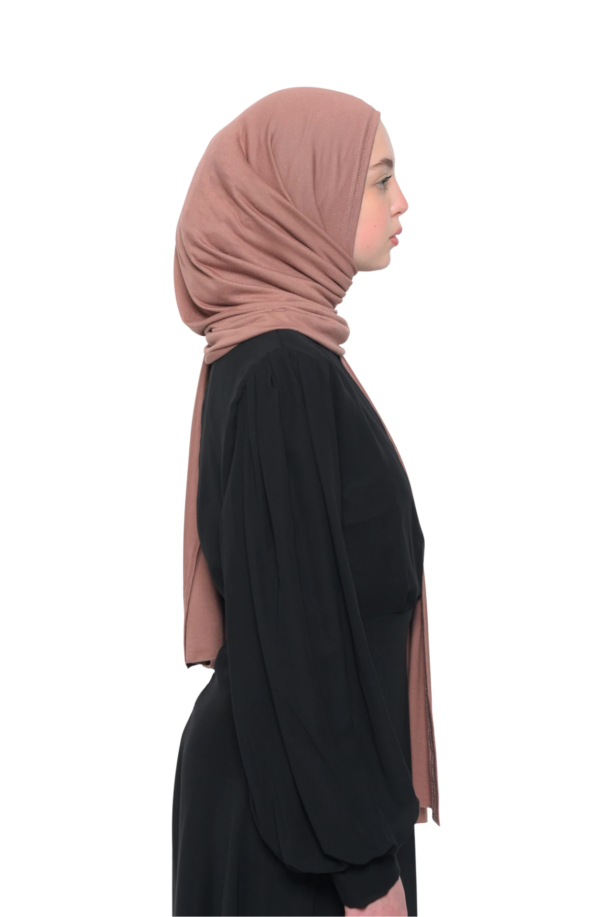 Hazır Pratik Geçmeli Lüks Organik Düz Penye Şal Eşit Hizalı