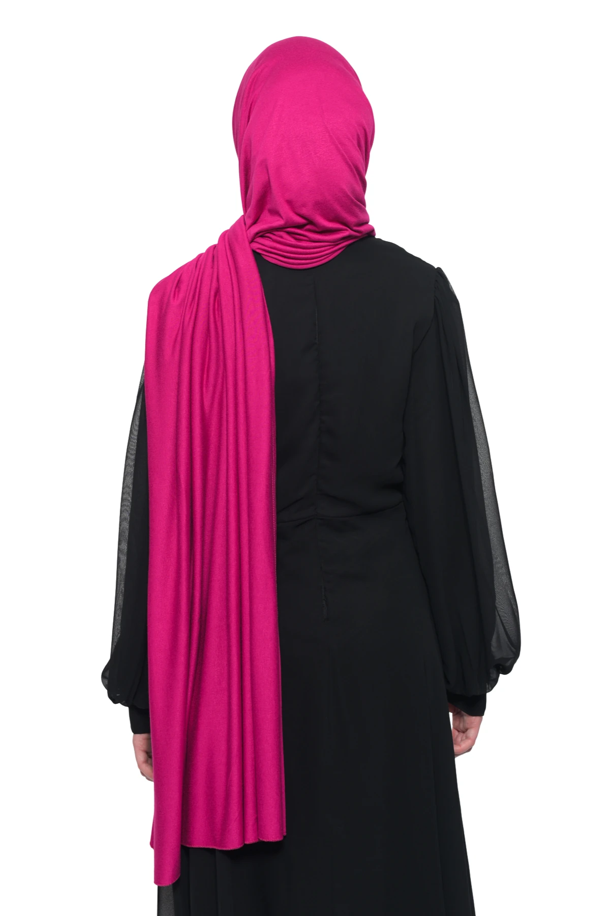 Hazır Pratik Geçmeli Lüks Organik Düz Penye Şal Çapraz Hizalı