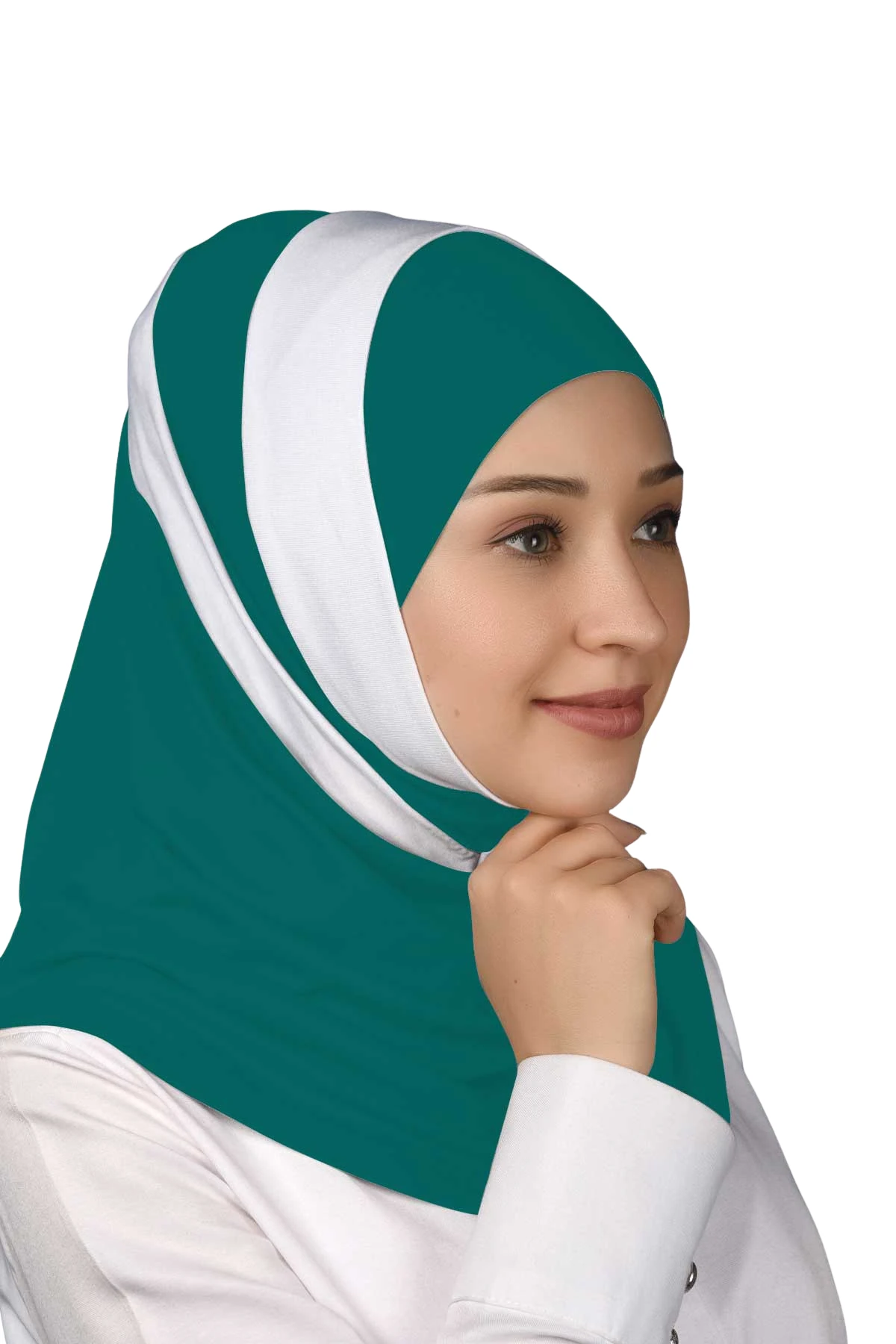 Dark Pistachio-White