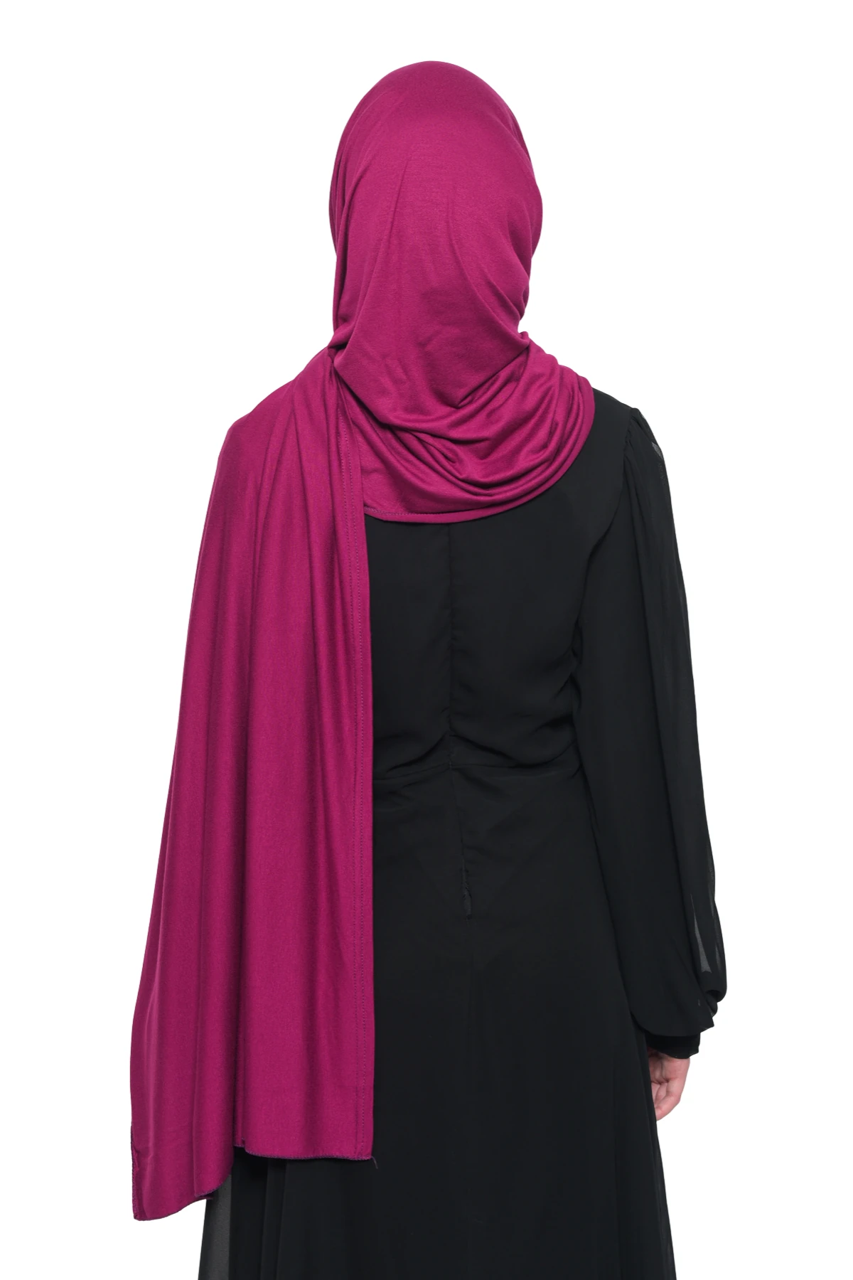 Hazır Pratik Geçmeli Lüks Organik Düz Penye Şal Çapraz Hizalı