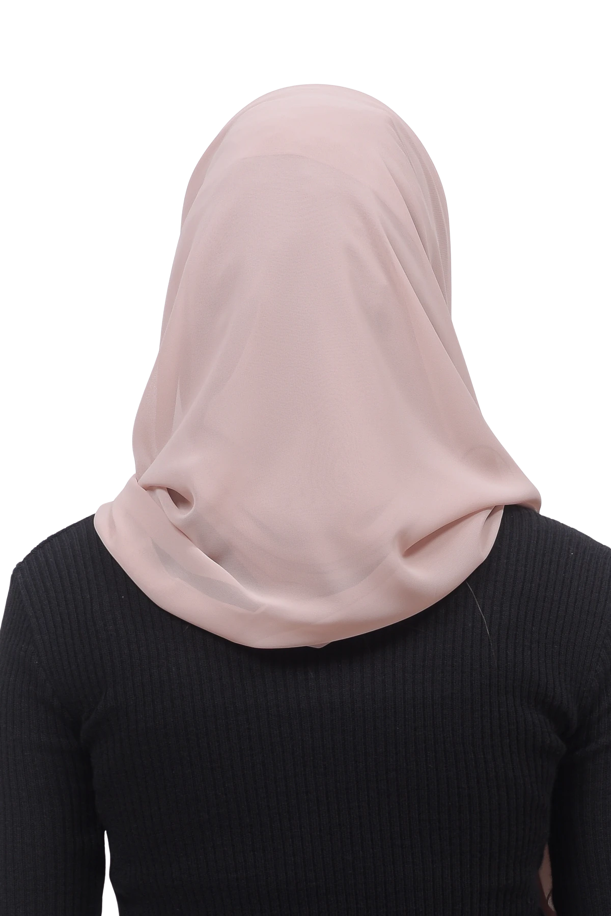Pileli Çapraz Tela Bantlı Pratik Tesettür Şifon Şal