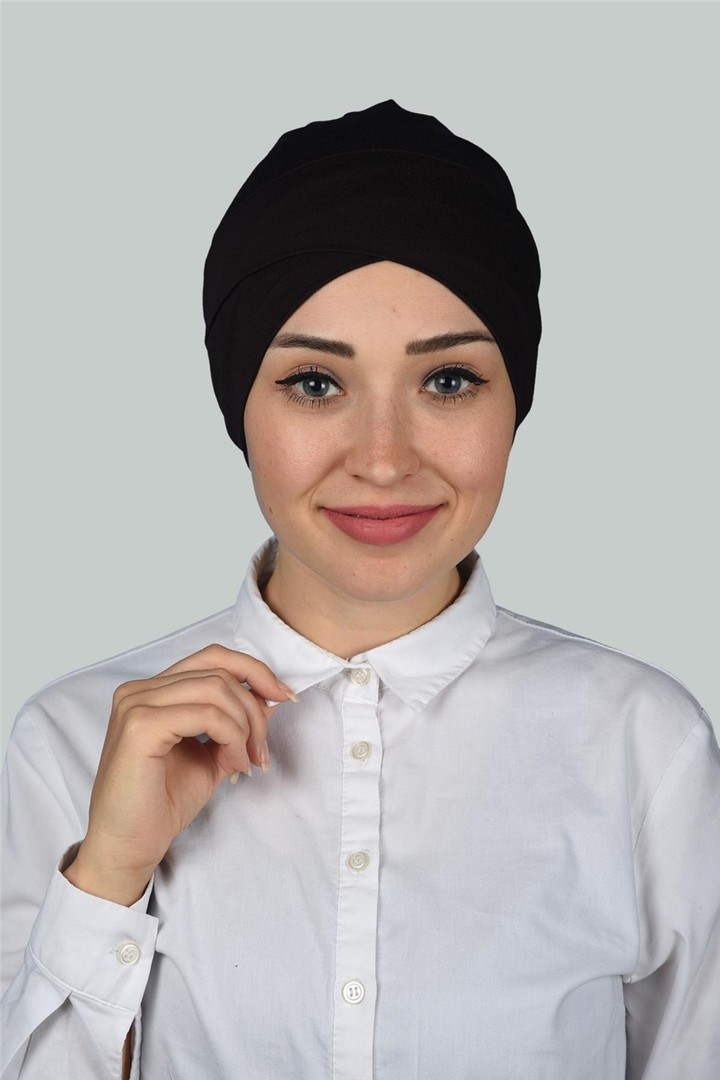 Cross Outdoor Hijab Bonnet  - Dark Brown