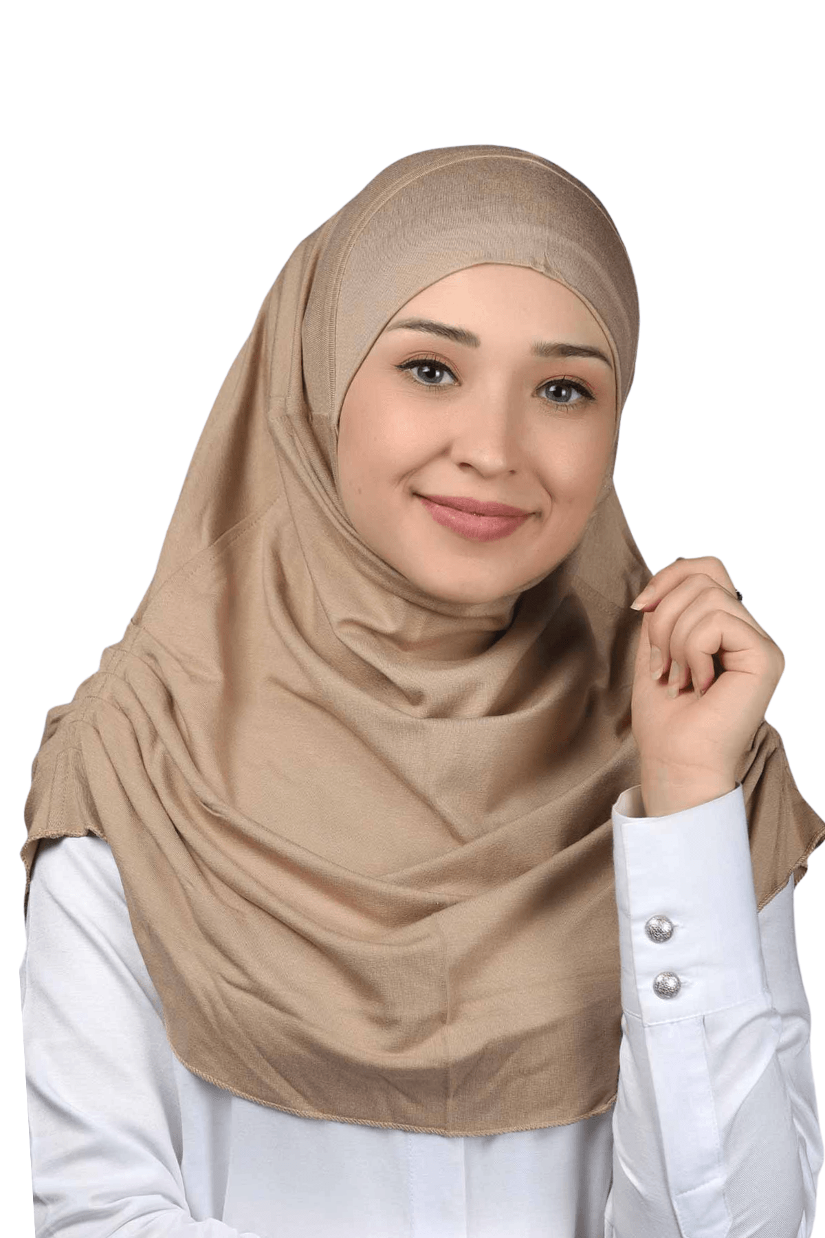 Hazır Türban Büzgülü Pileli Pratik Eşarp Tesettür Hijab - Namaz Örtüsü