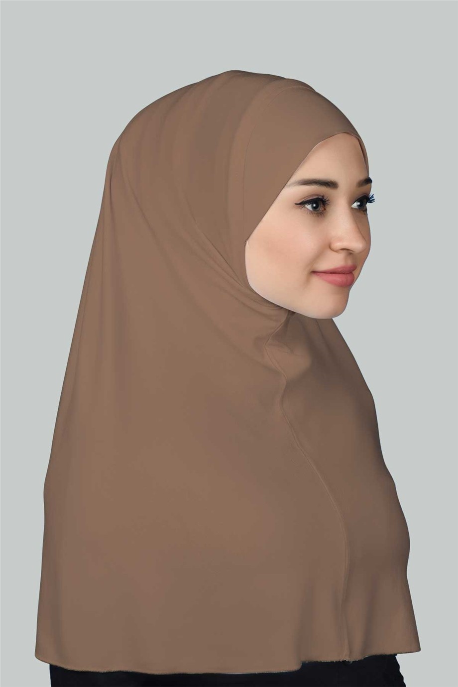 Black Instant Hijab XL - Soil