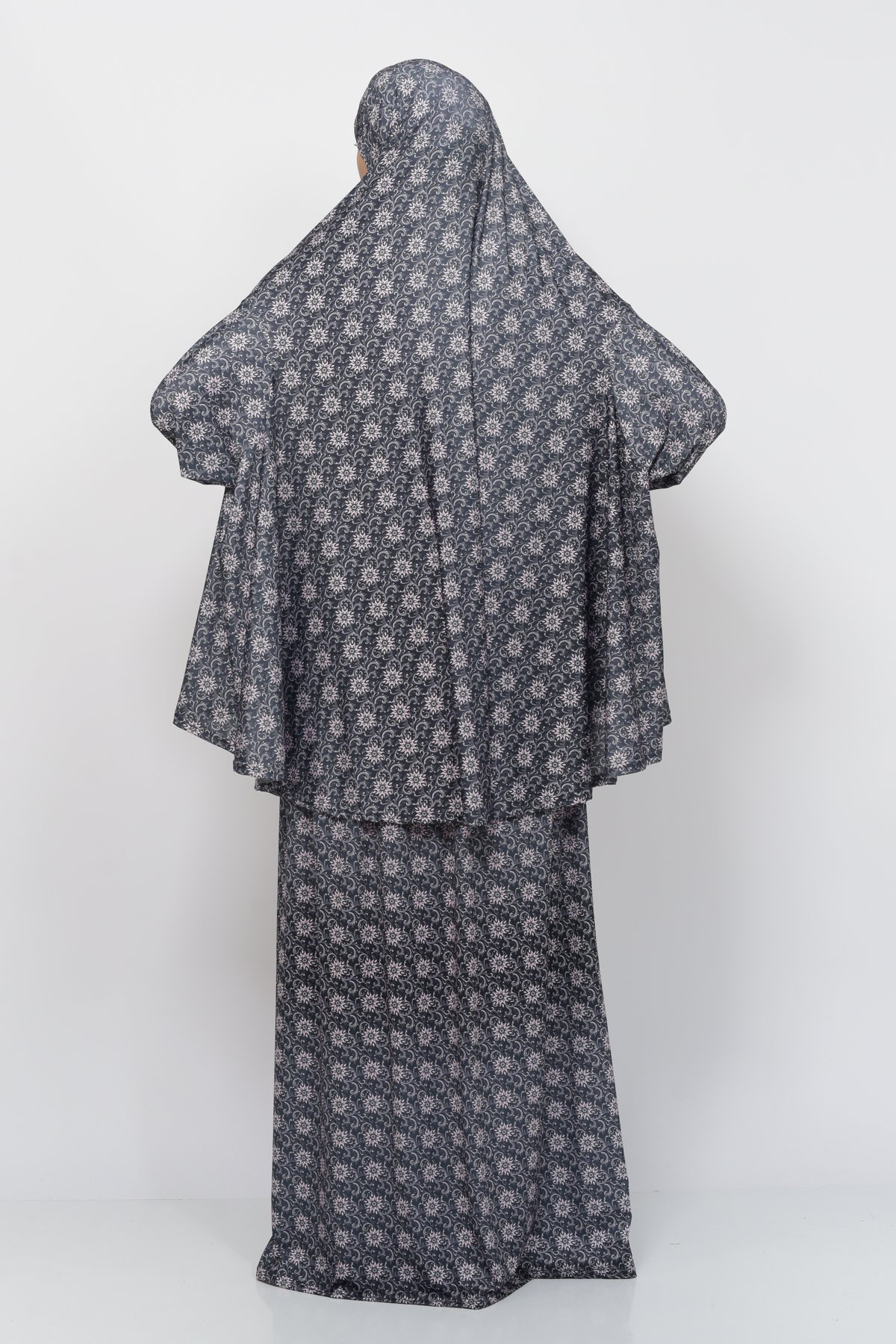 Two-Piece Sun Pattern Prayer Dress with Batwing Sleeves