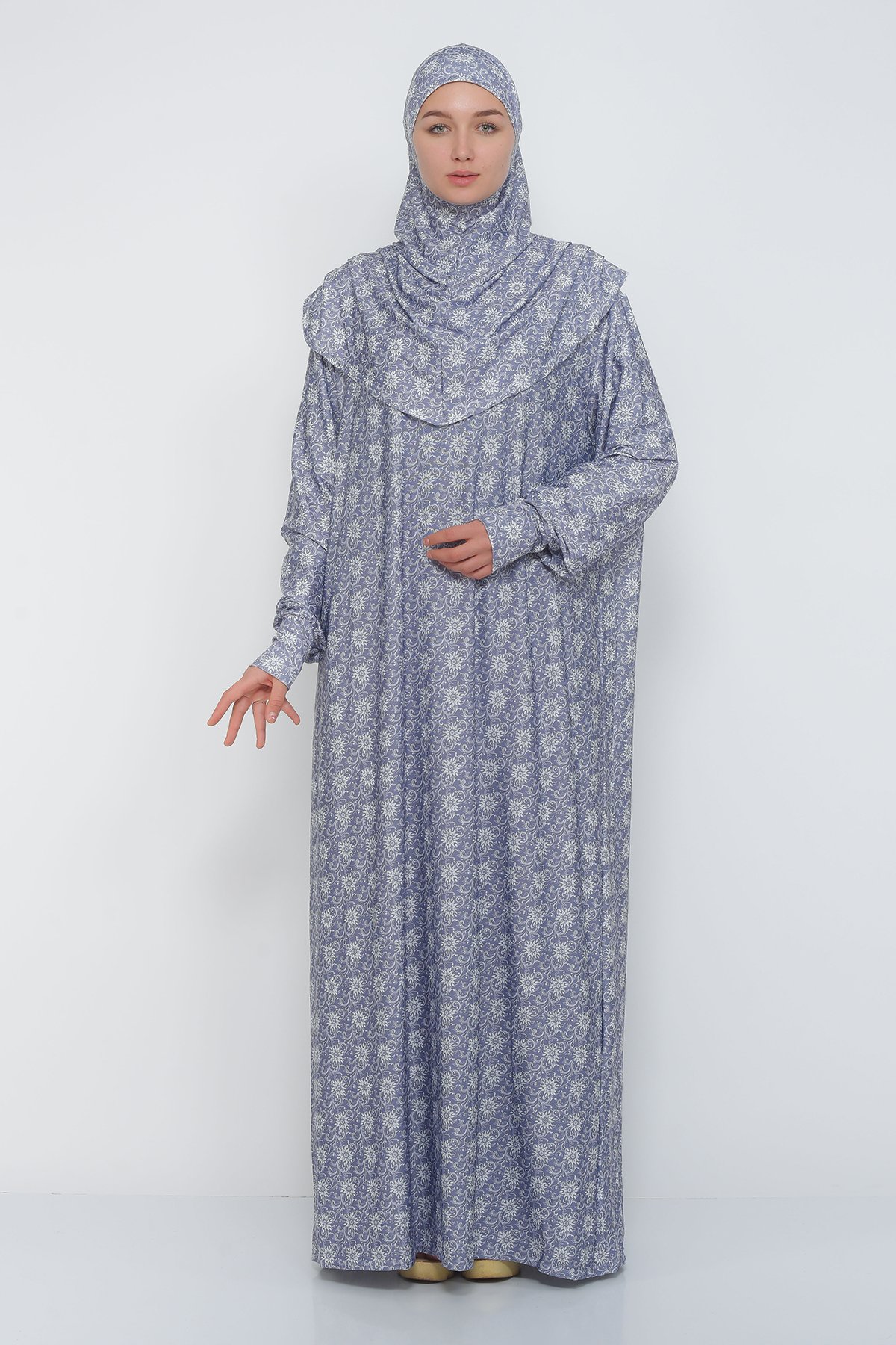 Elegant Lycra Prayer Dress - Versatile and Comfortable - Smoke