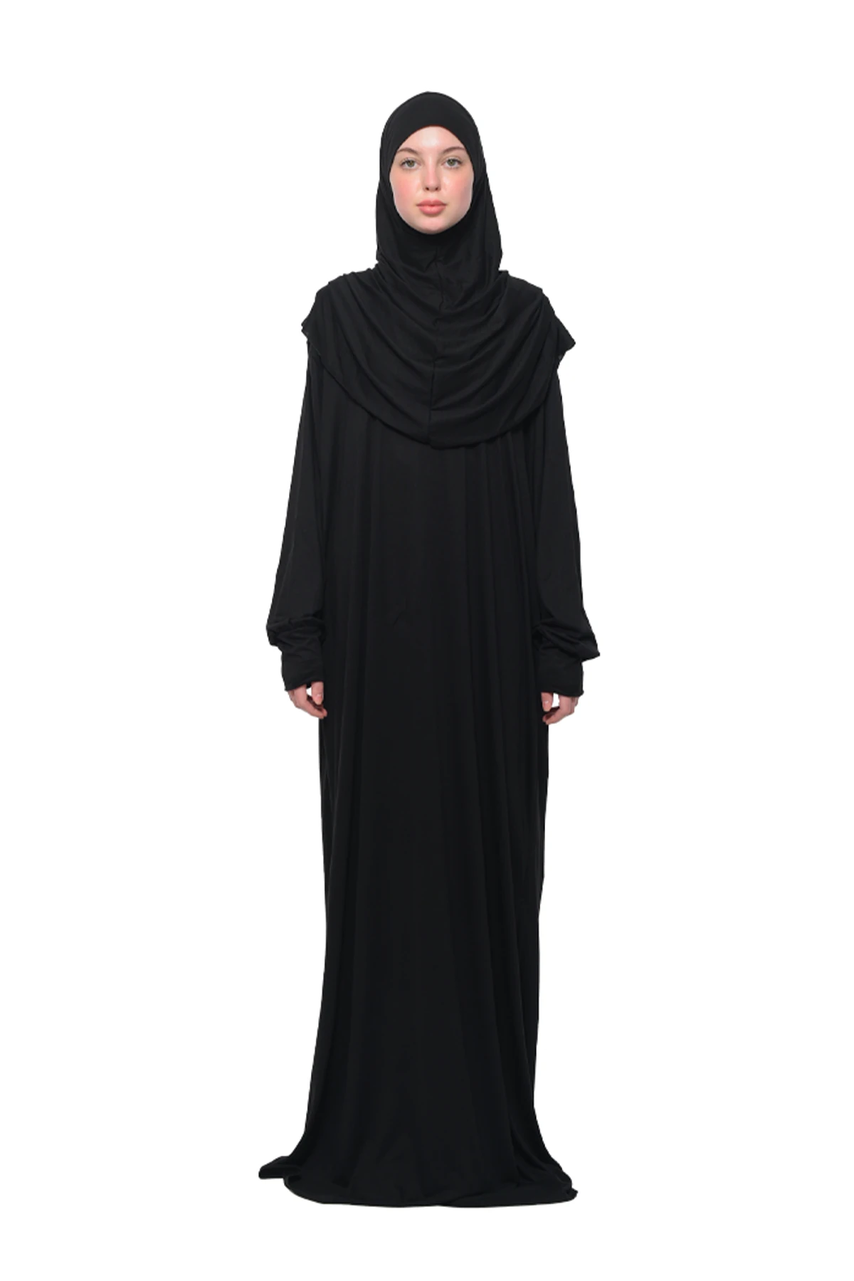 One-Piece Organic Cotton Hijab Prayer Dress 