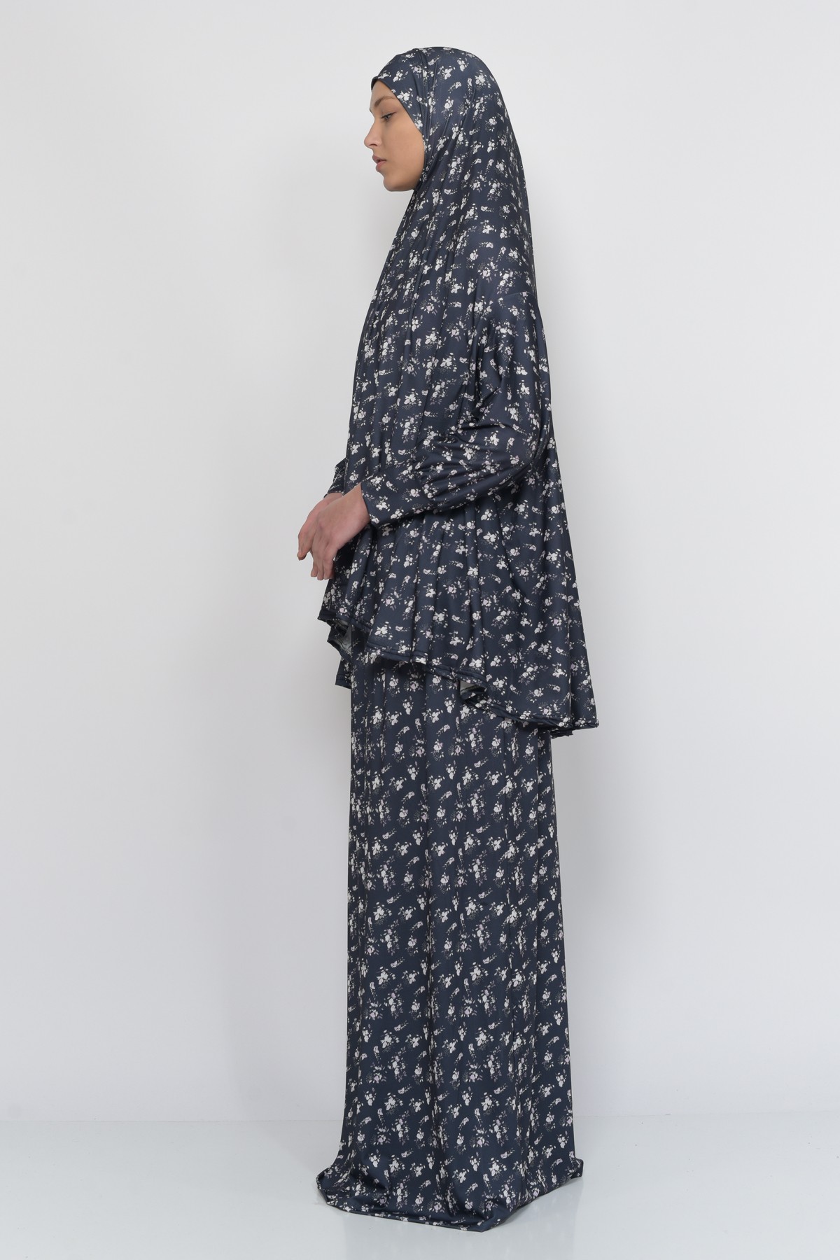 Two-Piece Elastic Skirt & Batwing Sleeve Prayer Dress