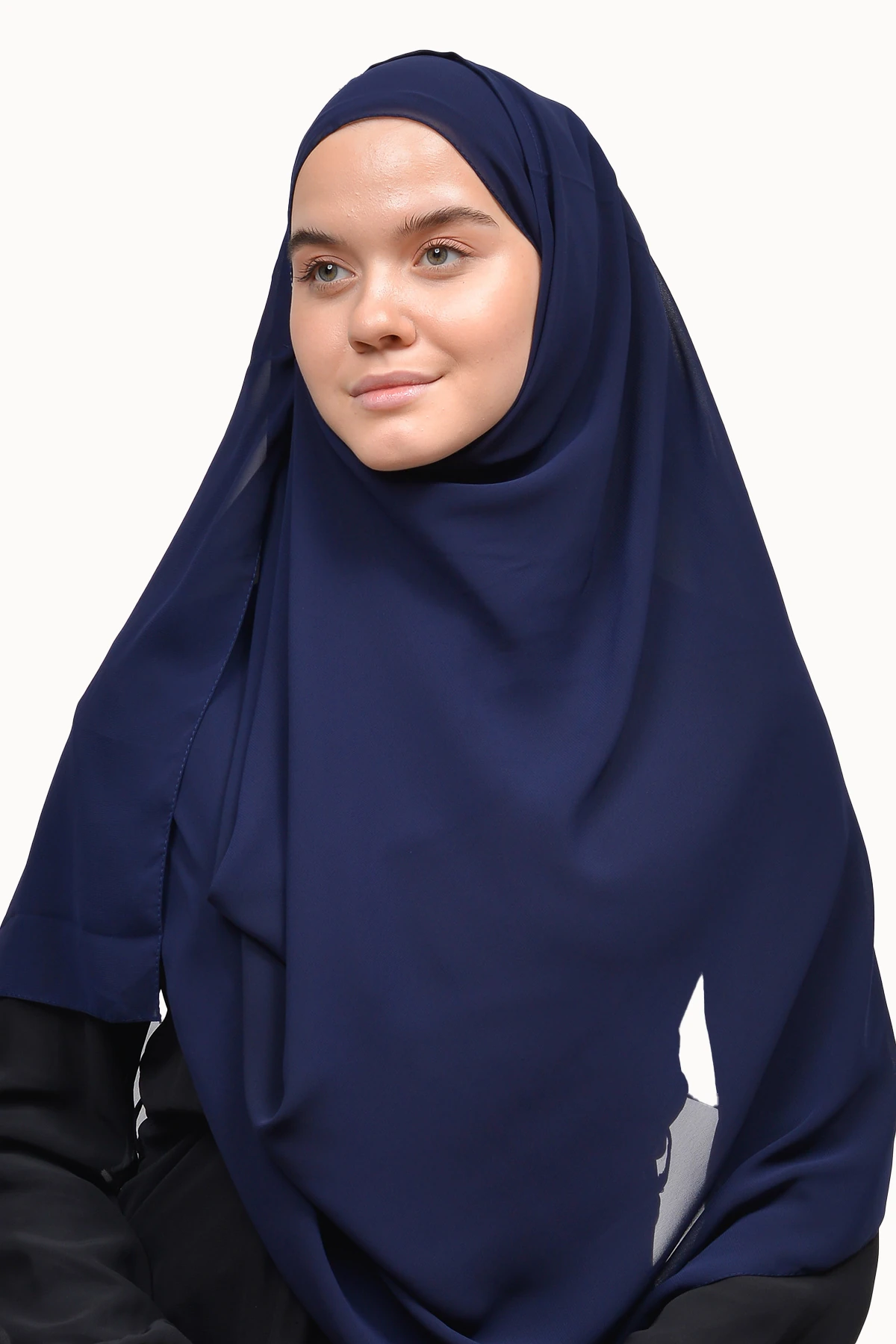 Hazır Pratik Taşlı Malezya Tesettür Şifon Şal