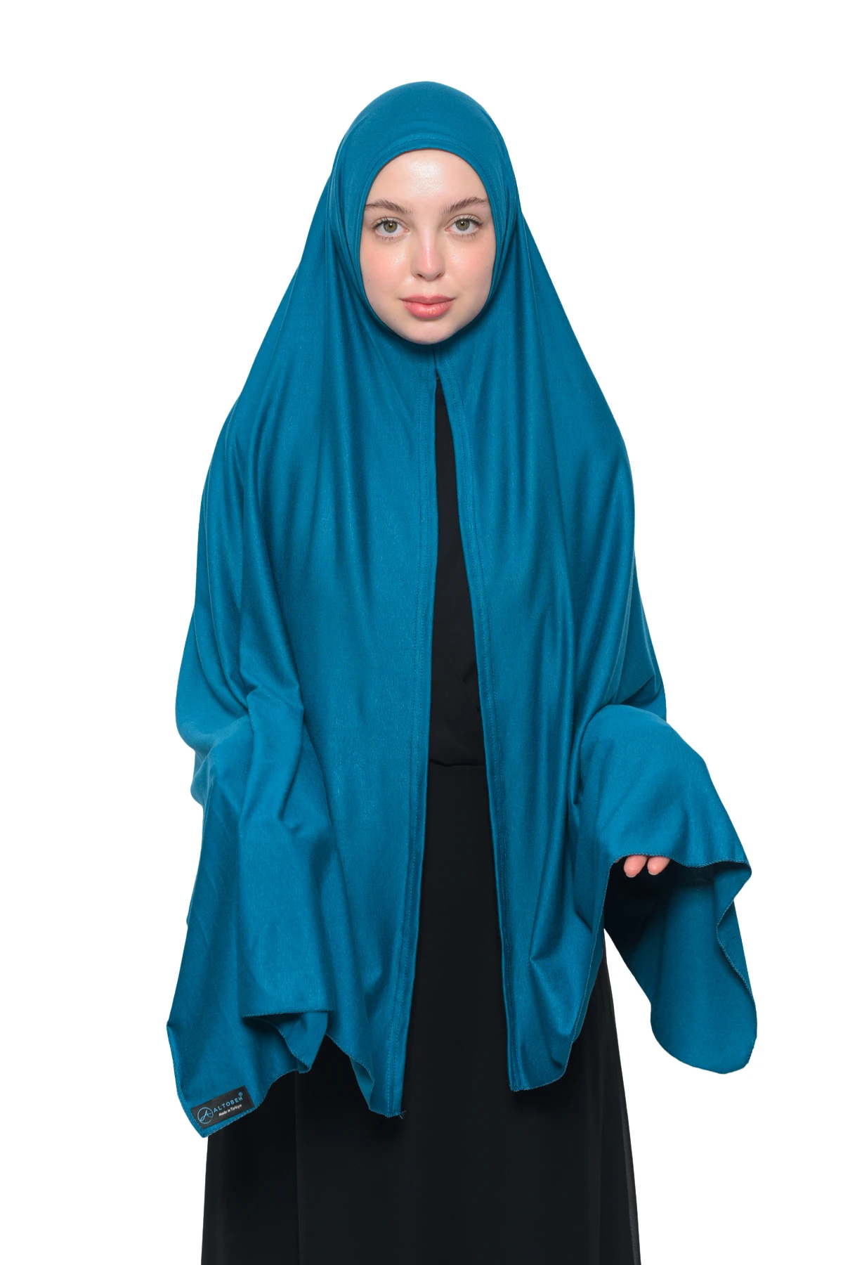 Hazır Pratik Geçmeli Lüks Organik Düz Penye Şal Eşit Hizalı